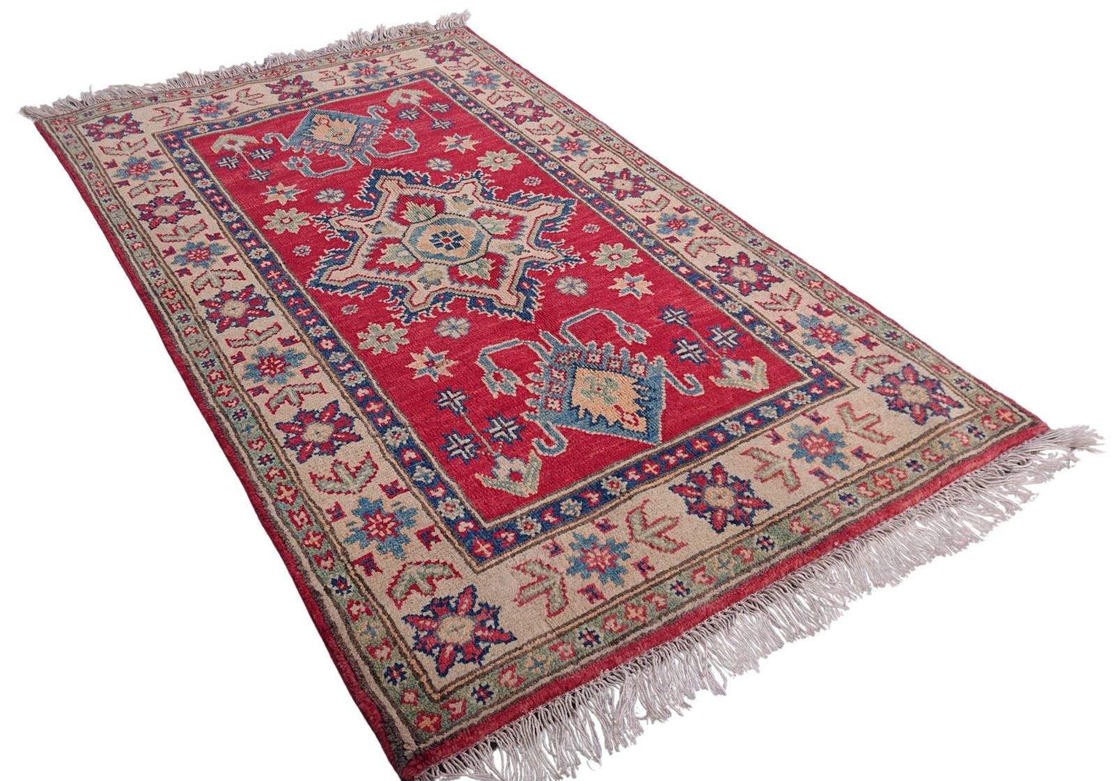 Handmade Afghan Kazak Traditional Bohemian Rug photo 176.0