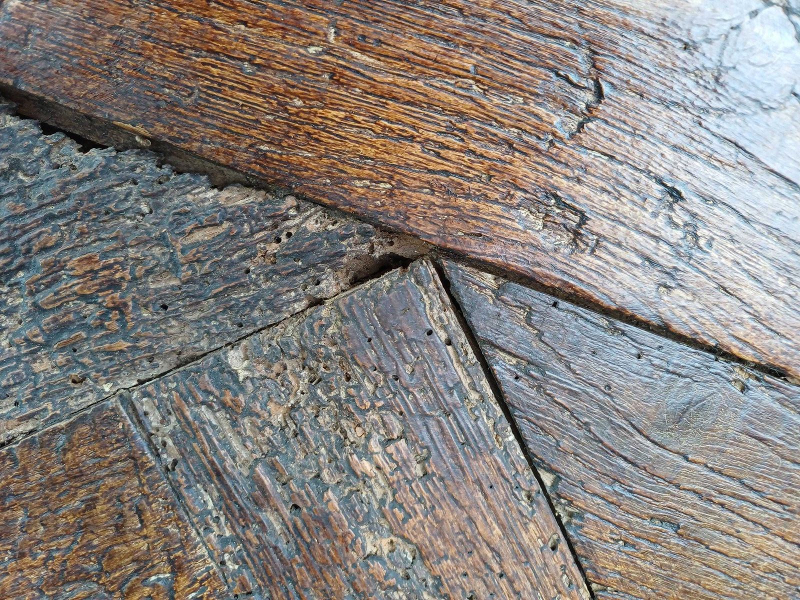 Rustic Reclaimed Oak And Pine Coffee Table With Parquet Top Vintage Country Farmhouse Table Aged Patina Handmade Design photo Furniture