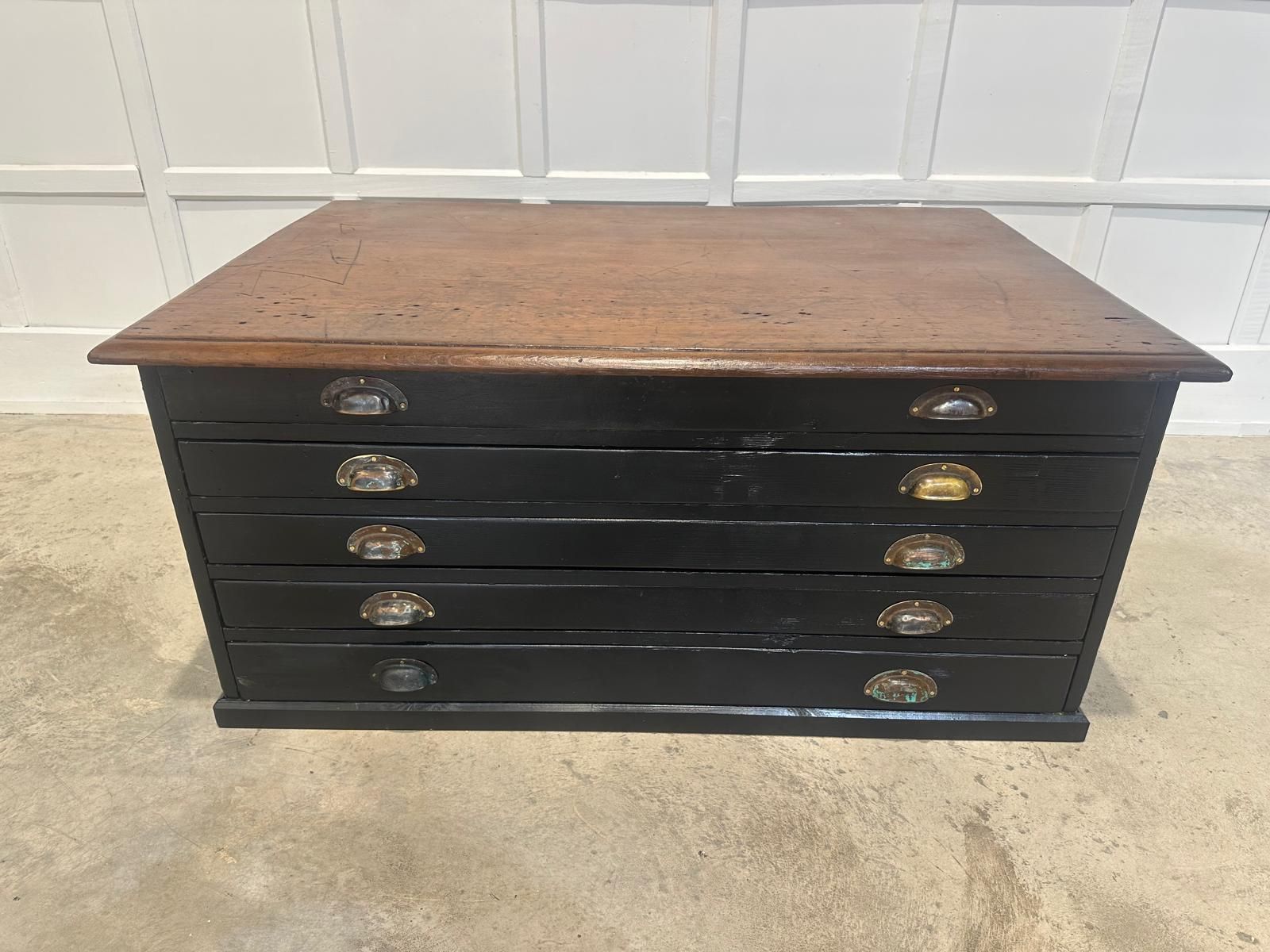 Mid Late 20th Century Architects Drawers Table photo vinterior