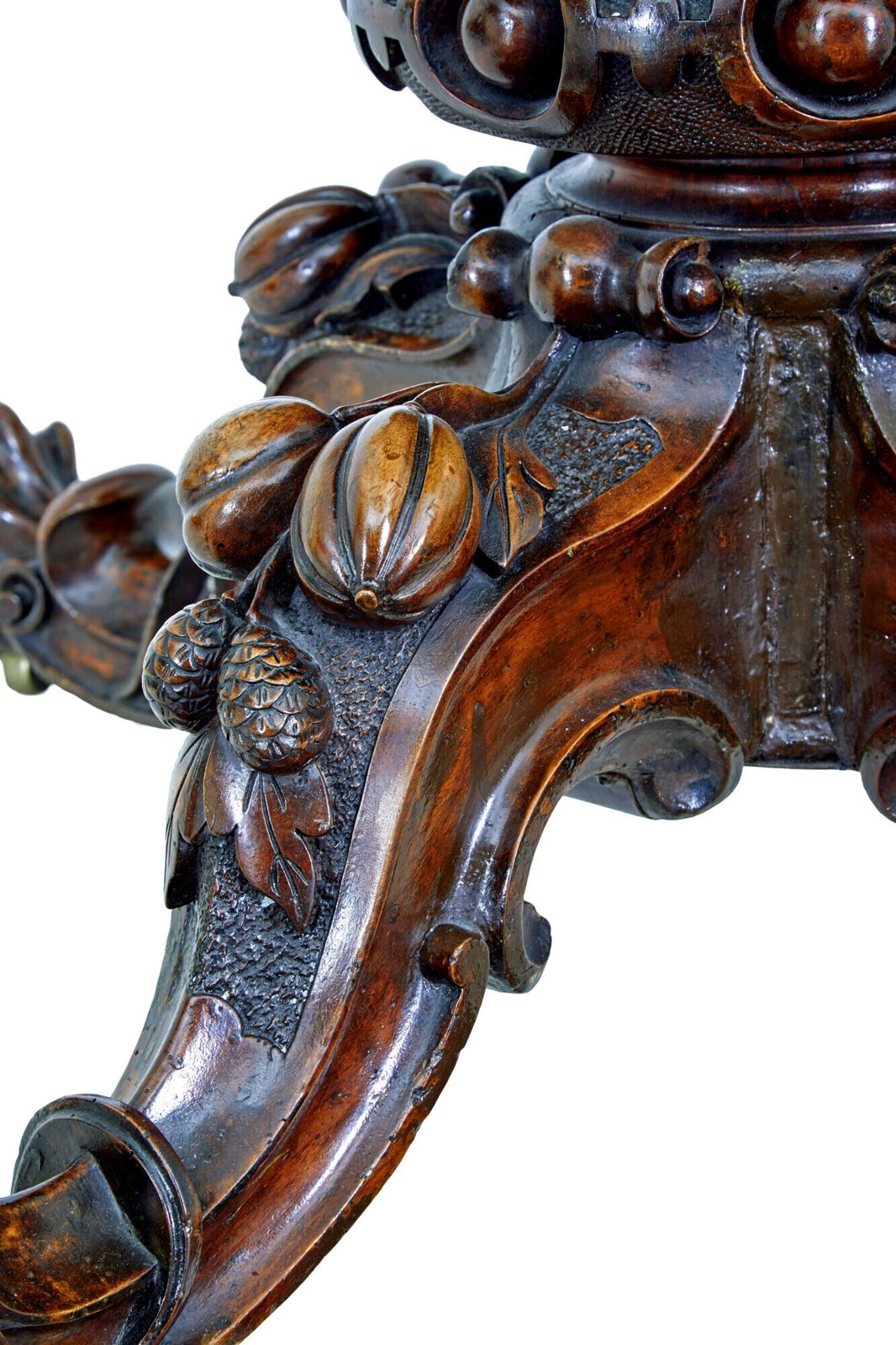 19th Century Walnut Victorian Marquetry Tilt Top Table photo for sale