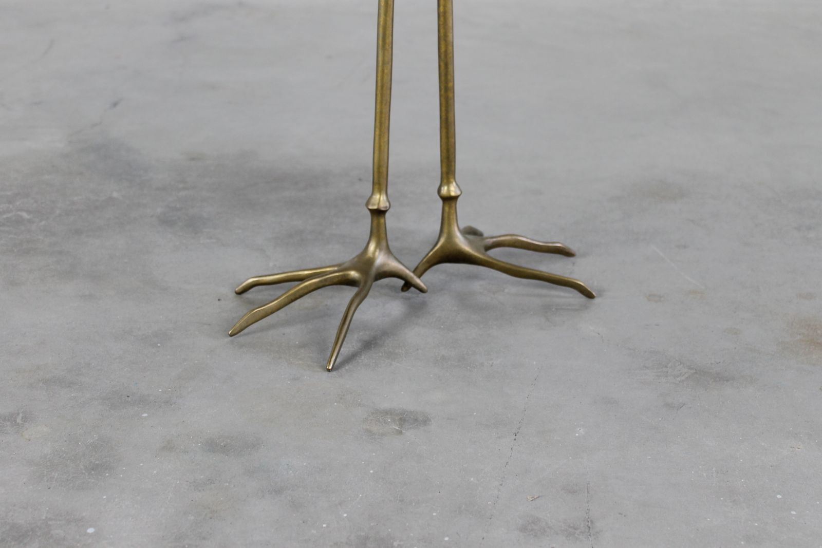 Meret Oppenheim Traccia Side Table In Wood Gold Leaf And Bronze By Gavina 1980s photo for sale