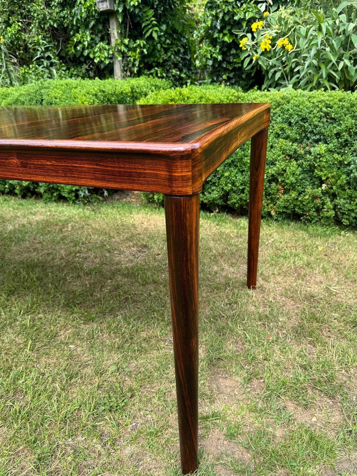 Mid Century Modern Danish Rosewood Dining Table By H. W. Klein For Bramin, 1960s   Pending A10 Certificate photo vintage