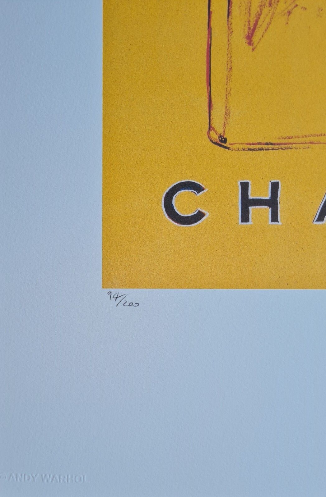 Andy Warhol Pop Art Lithograph: 'Chanel No. 5' Signed, Limited Edition Of 200 (50x40cm) photo buy