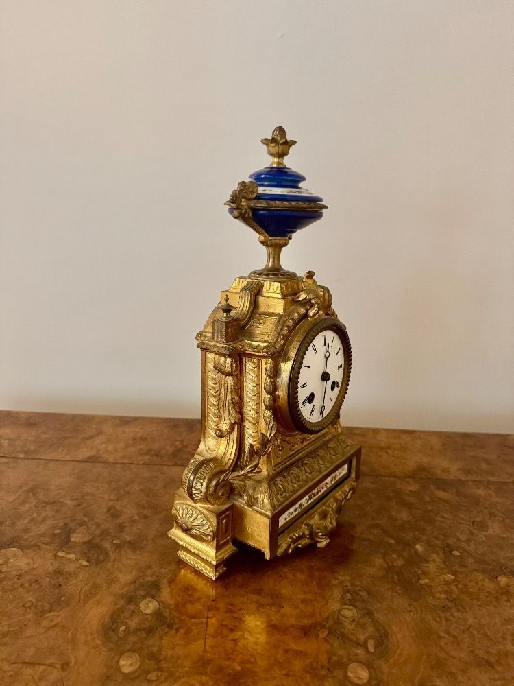 Attractive Quality Antique 19th Century French Ormolu Mantle Clock photo 1085.0