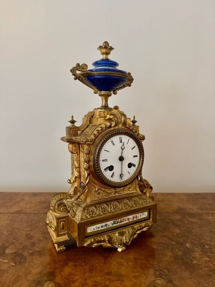 Attractive Quality Antique 19th Century French Ormolu Mantle Clock photo buy