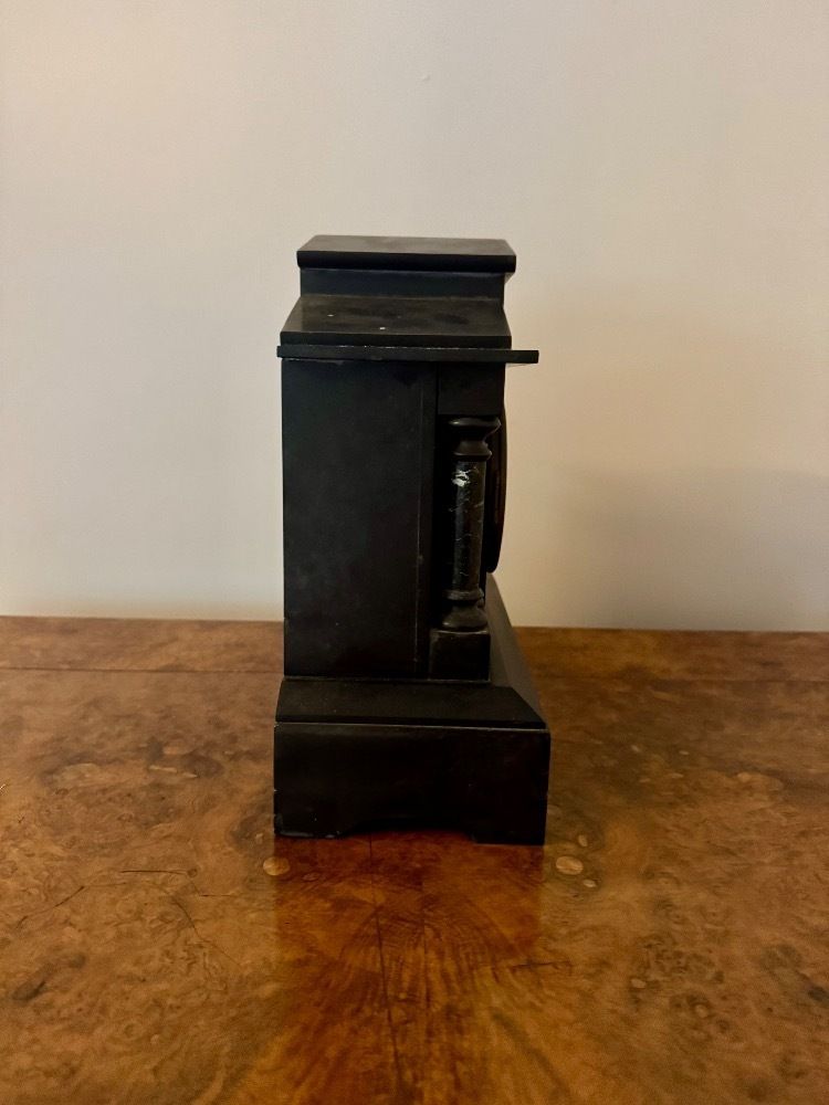 Quality Antique Eight Day Marble Mantle Clock photo for sale
