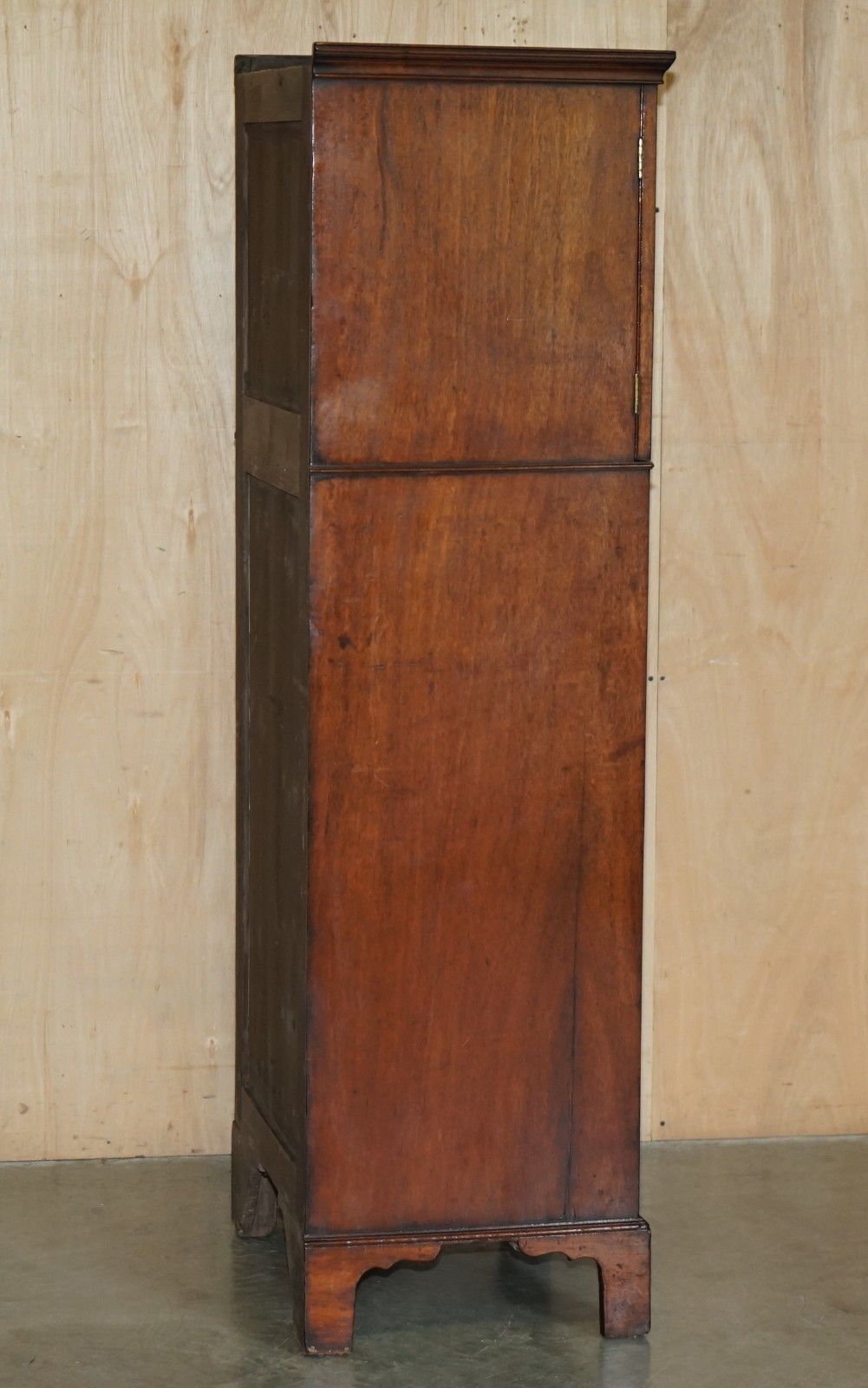 Furniture Pair Of Castle Howard Antique 1840 Mahogany Tallboy Chest Of Drawers Cupboards photo