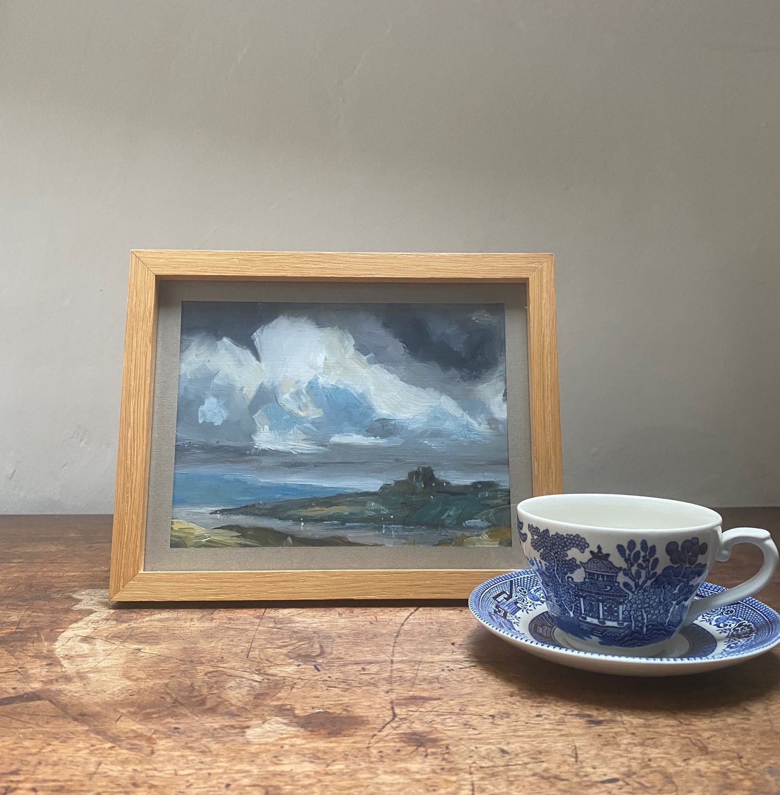 Coast And Stormy Sky Oil Painting photo for sale