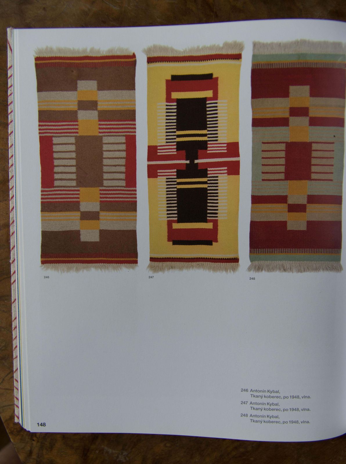 photo vinterior Rare Geometric Carpet By Antonin Kybal, 1948