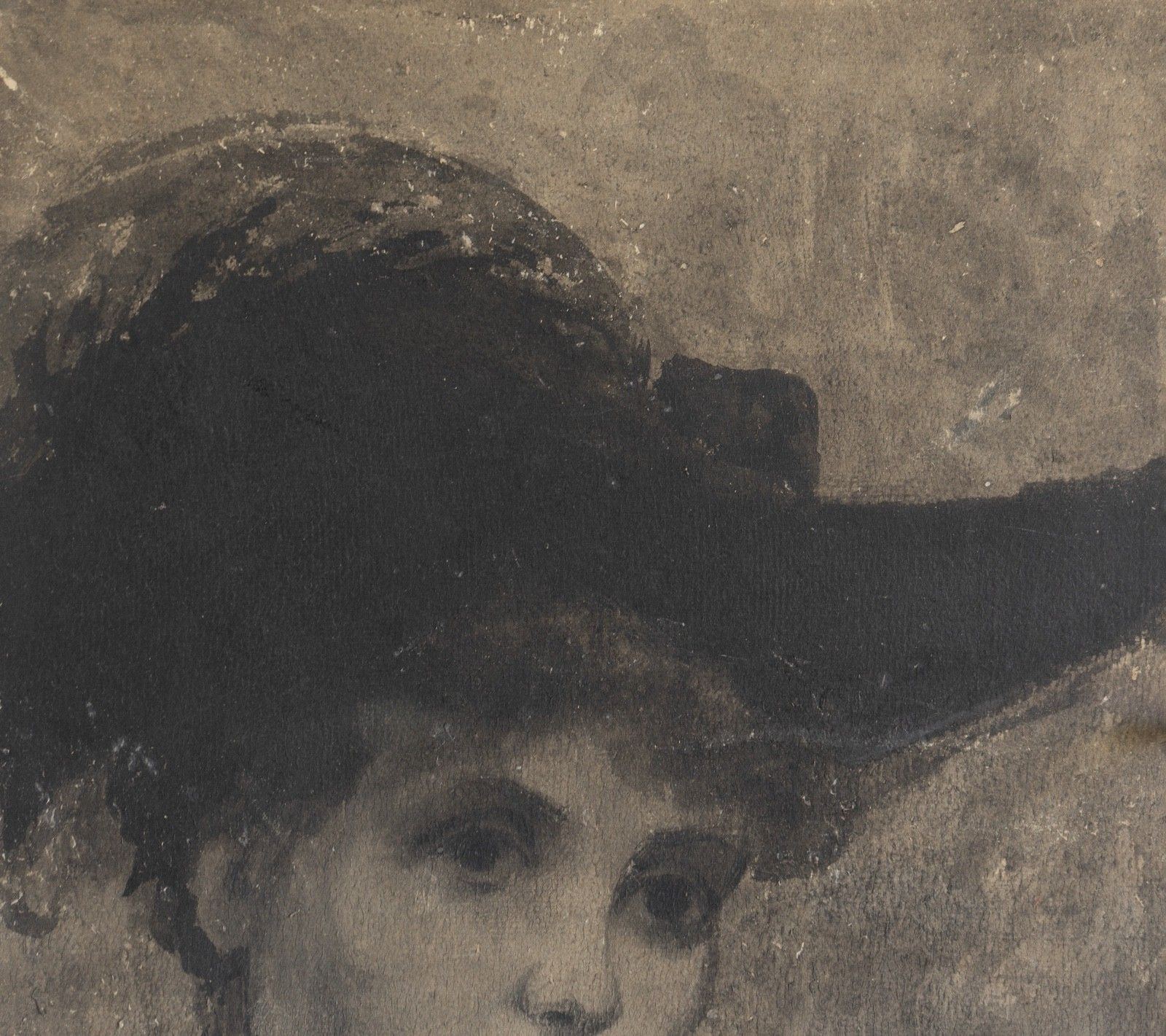 Antique Belle Epoque Portrait Painting Attributed To Charles Hermans, Belgian photo for sale
