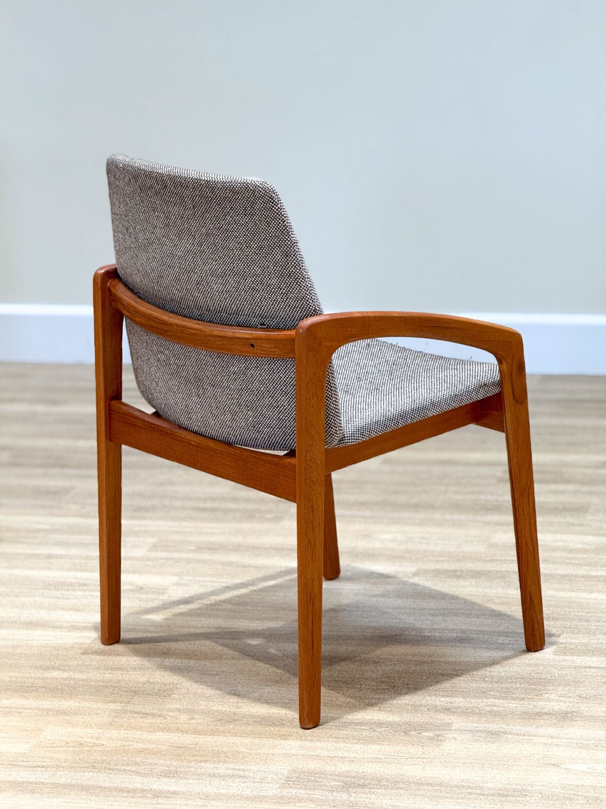 photo buy Set Of Danish Dining Chairs By Henning Kjaernulf For Korup Stolfabric Model 23.