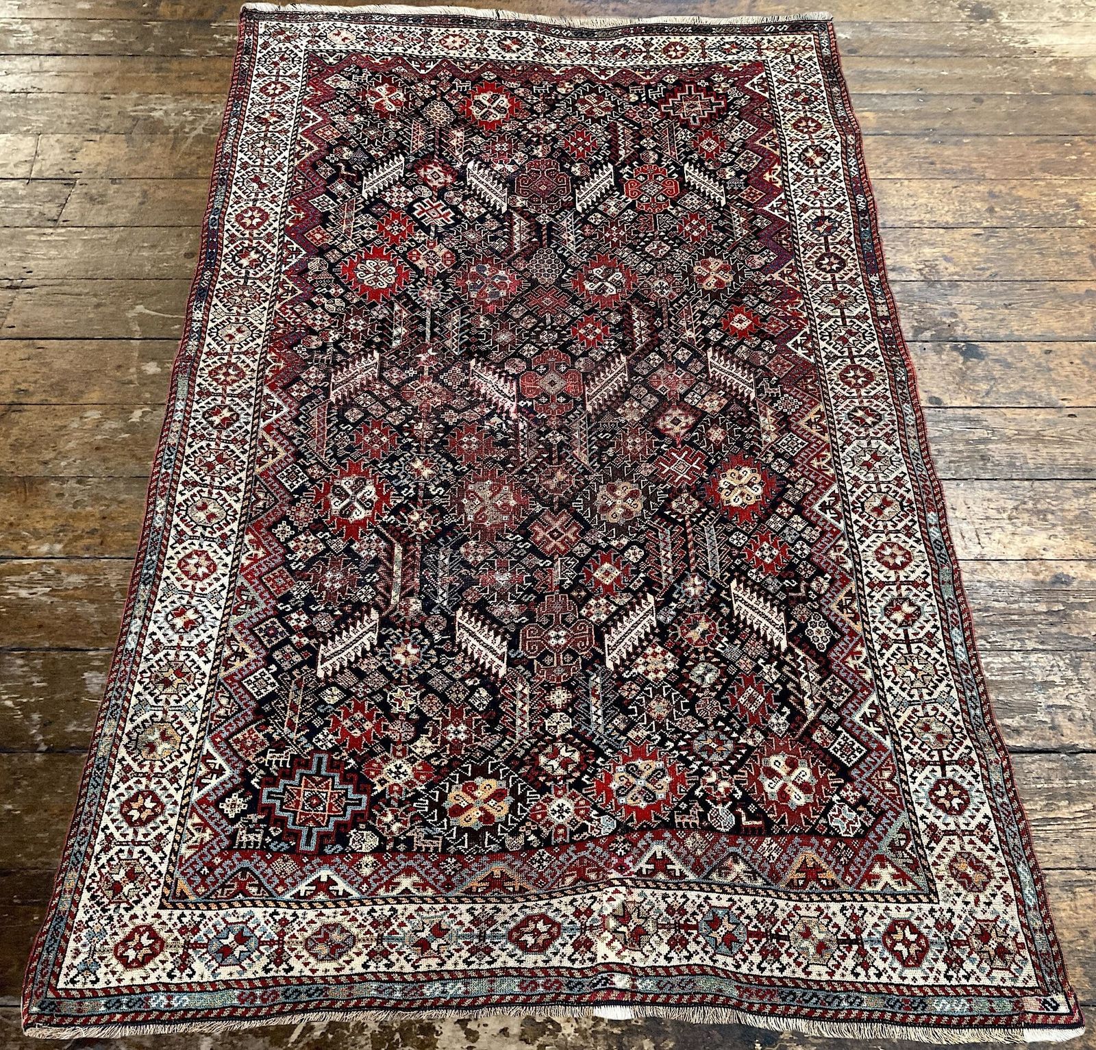 Antique Tribal Shekarlu Rug 1.97m X 1.26m photo Textiles
