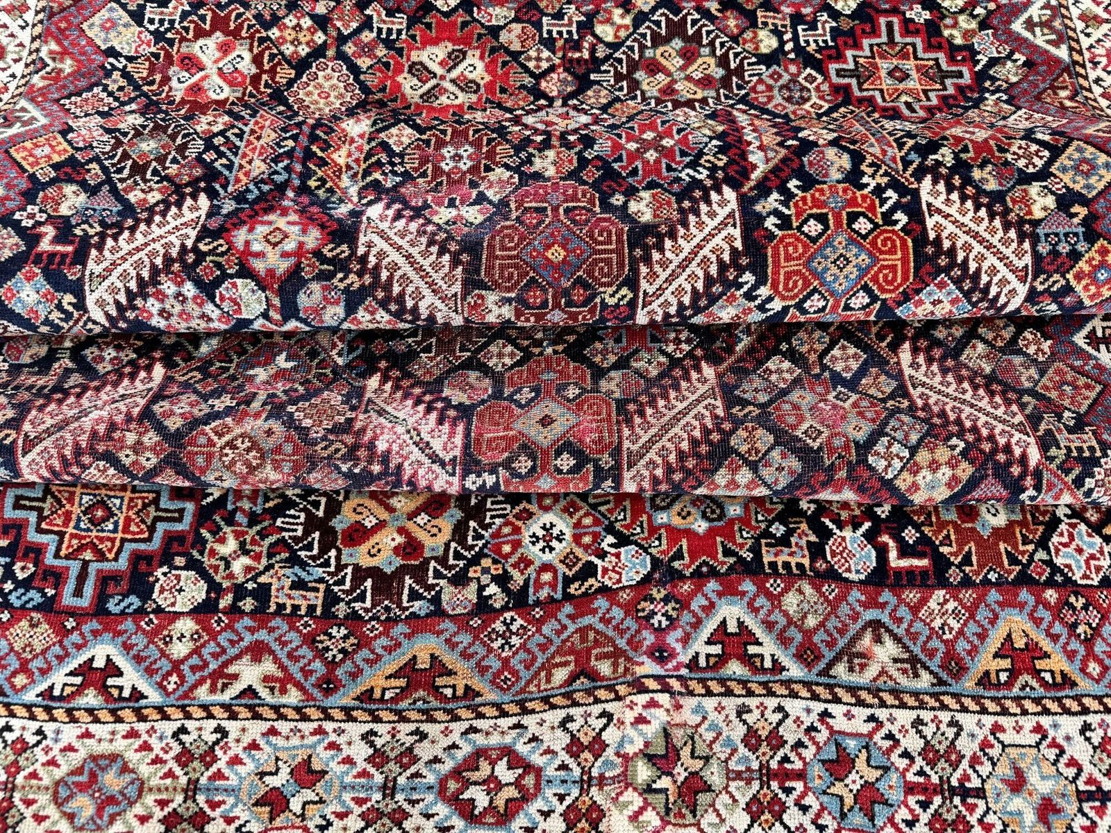 photo vinterior Antique Tribal Shekarlu Rug 1.97m X 1.26m