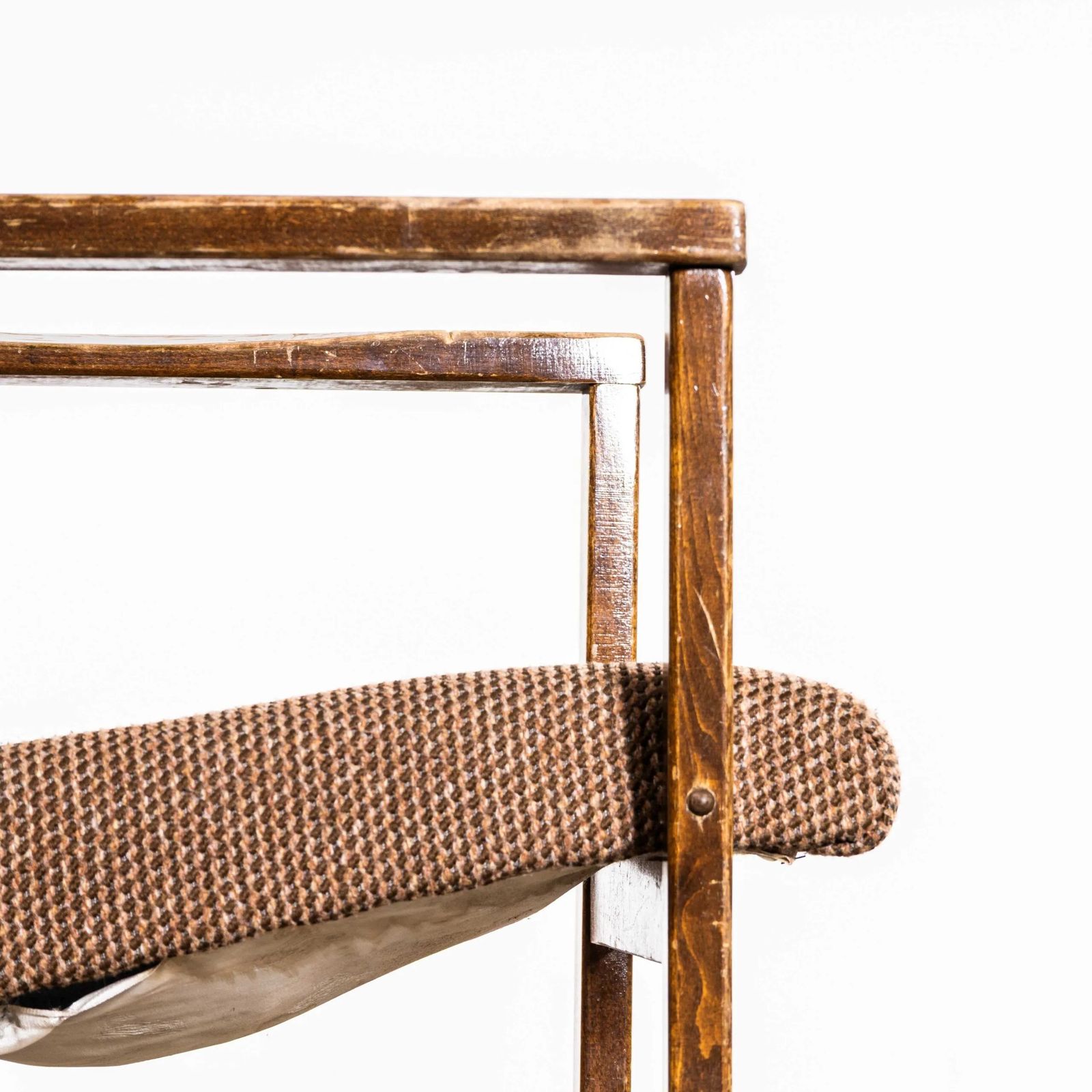 1950’s Re Upholstered Cube Armchair – Single Armchair photo vintage