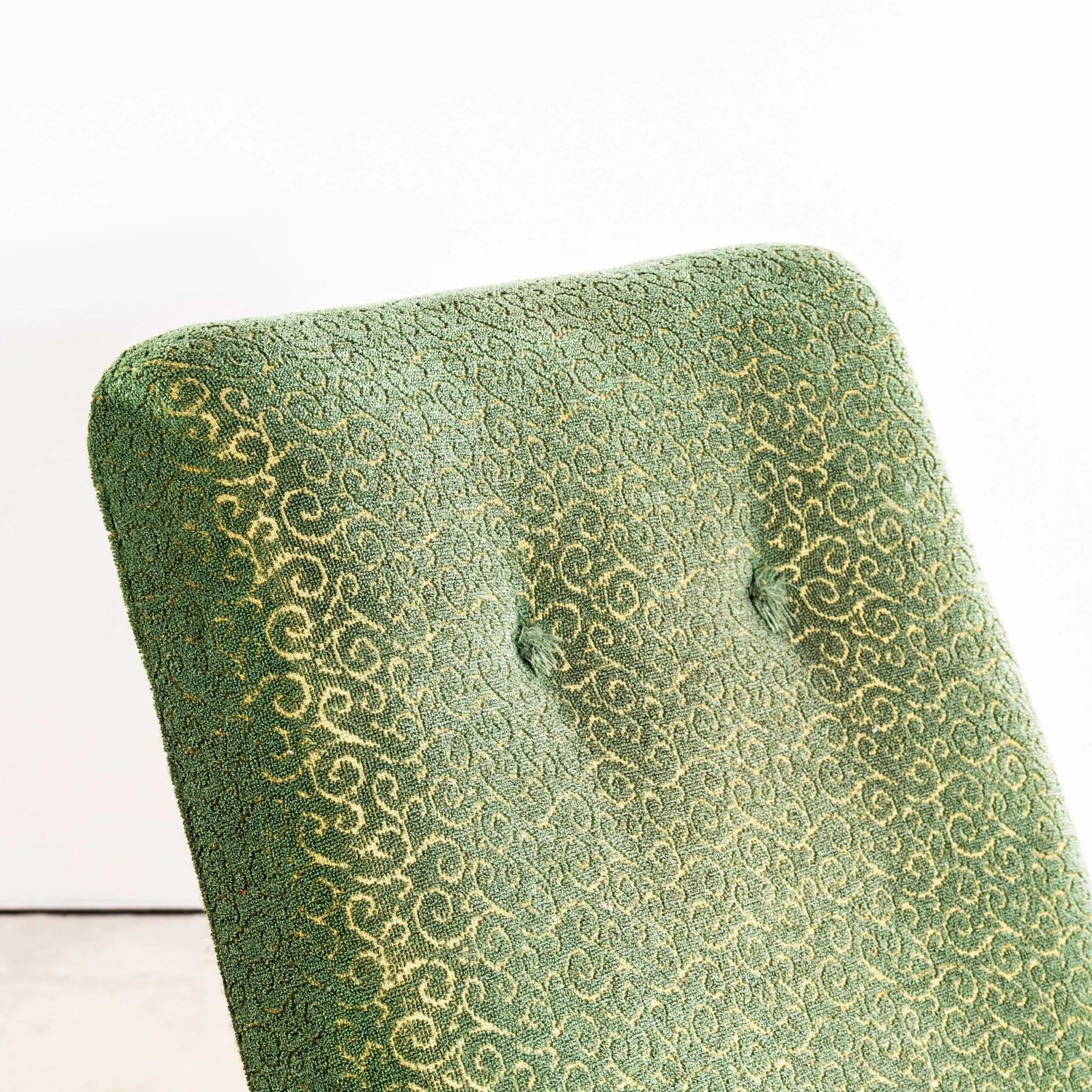1950’s Jaroslav šmídek Original Armchairs In A Tufted Forest Jacquard – Sprung Seat photo buy