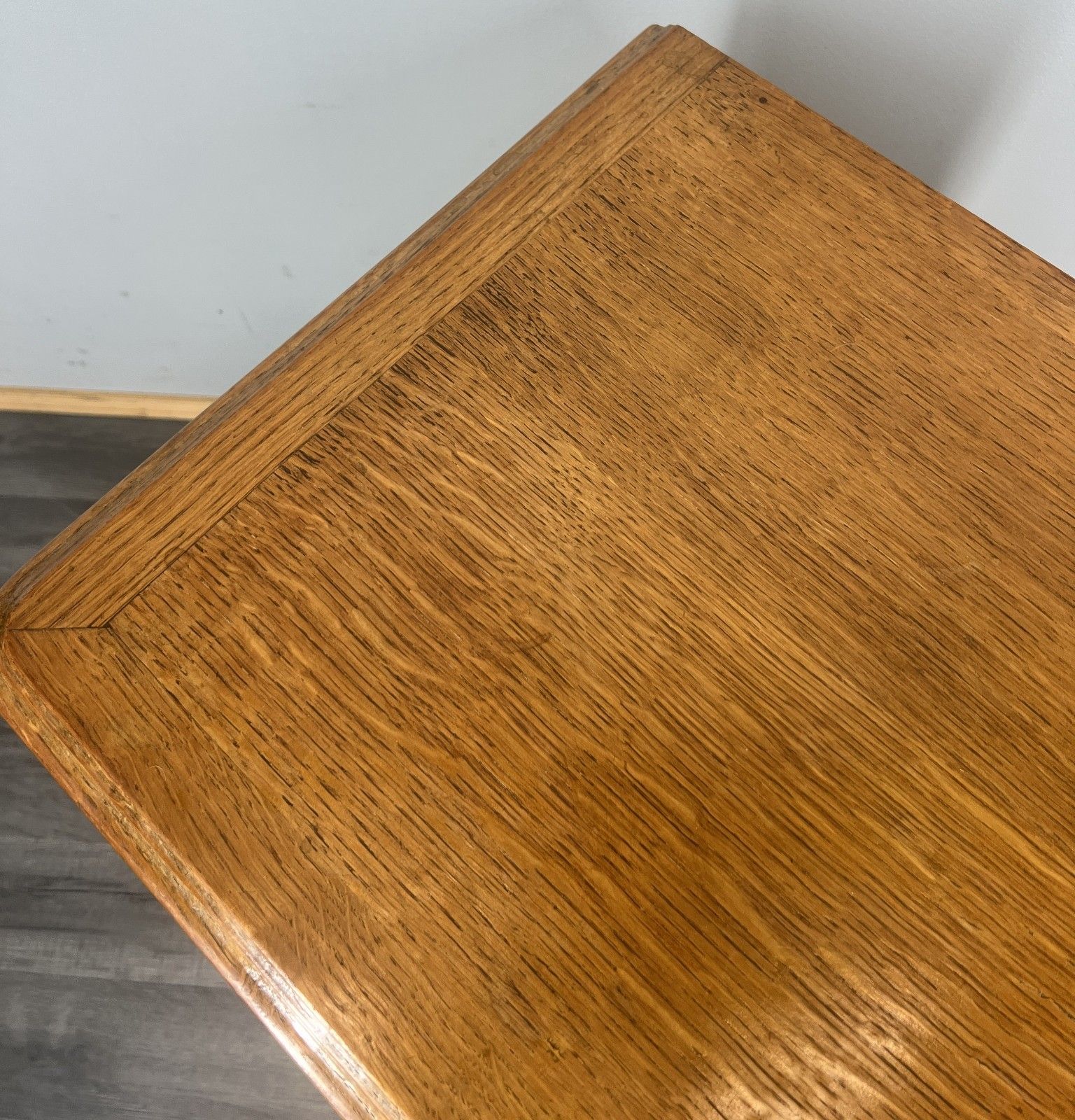 Furniture Pair Of Bedside Tables Vintage French Louis Oak  Nightstands Cabinets Lot 4235 photo
