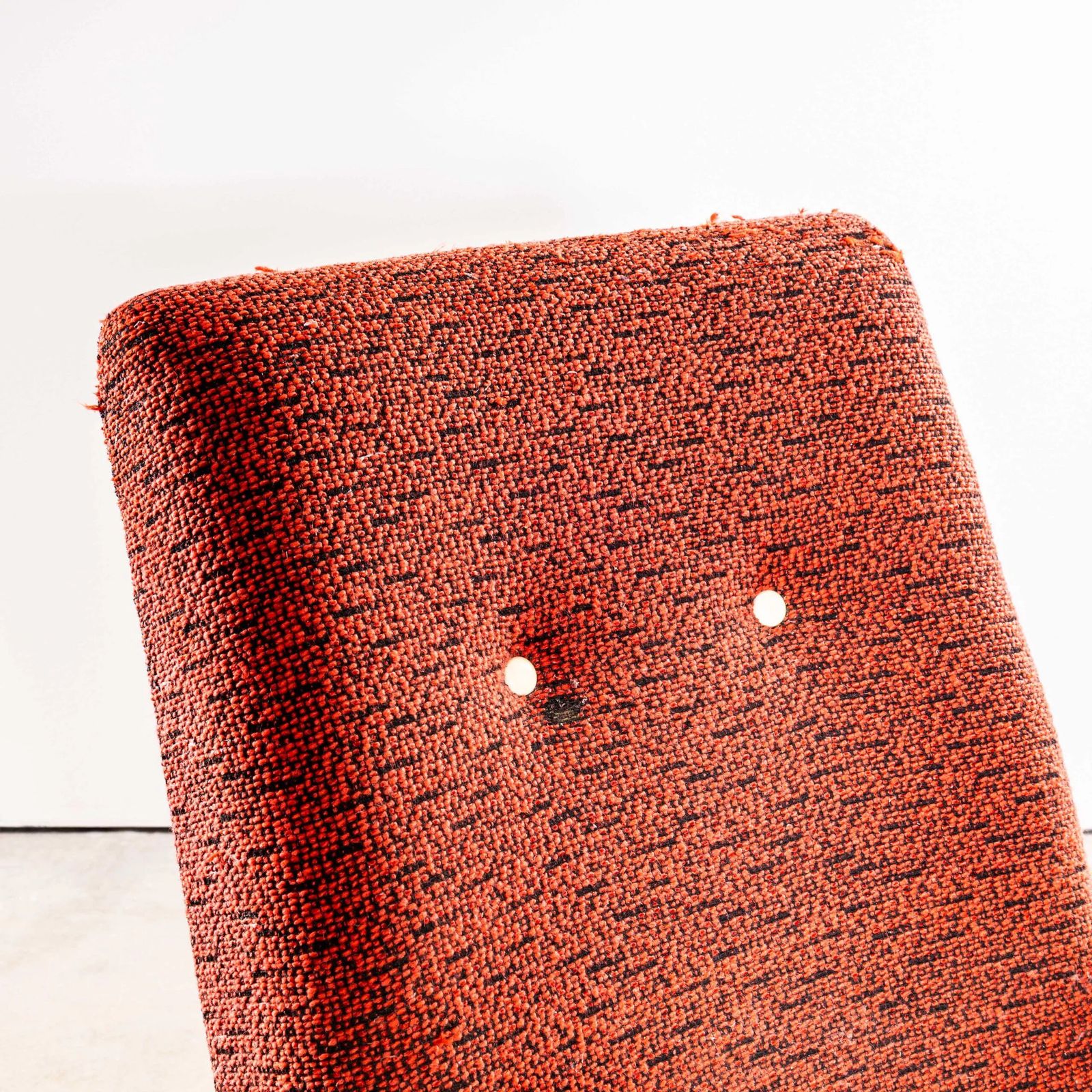 1950’s Jaroslav šmídek Original Armchairs In A Tufted Orange Jacquard – Standard Seat photo buy