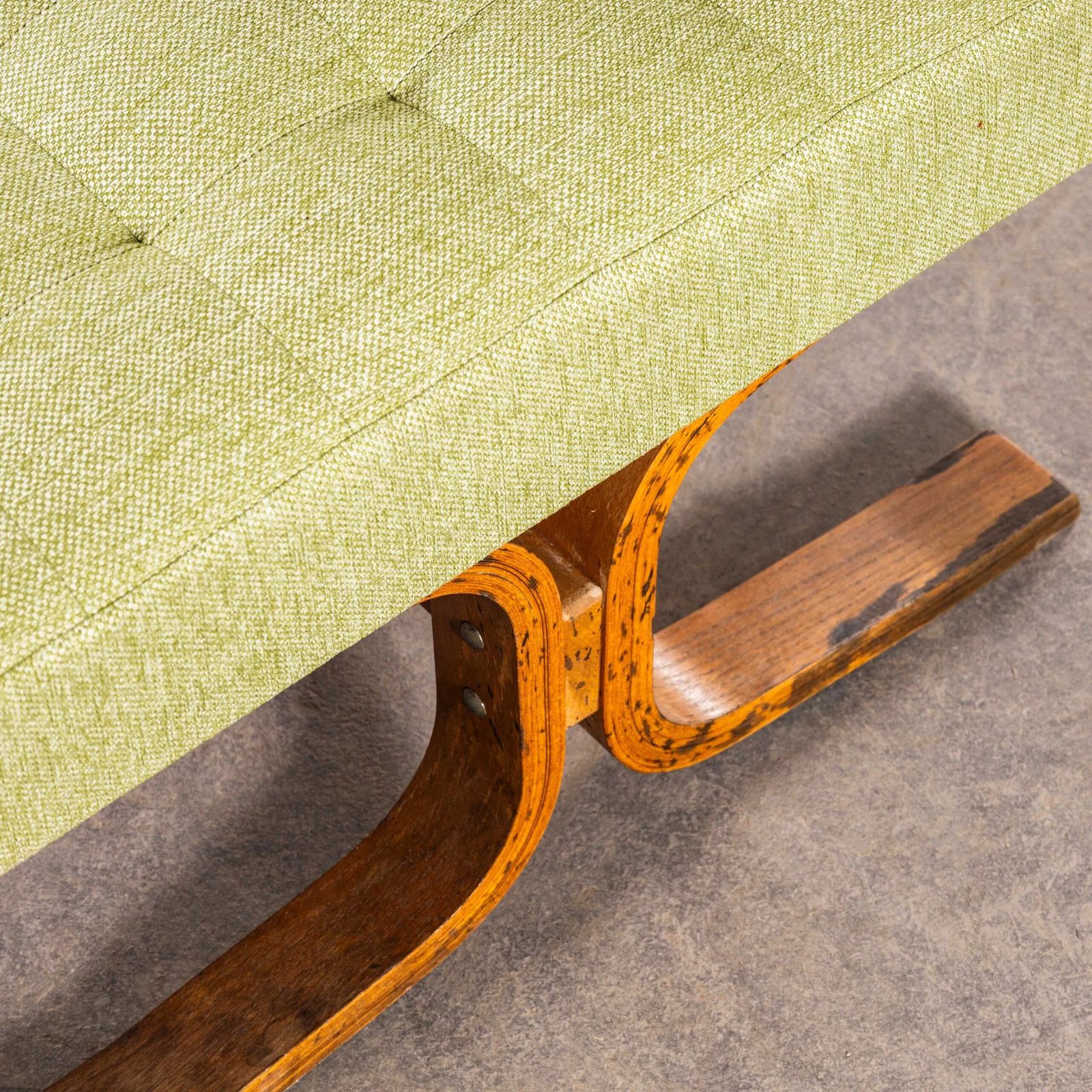 1970’s Ludvik Volak Sea Green Reupholstered Bratislava Side Chairs photo Furniture