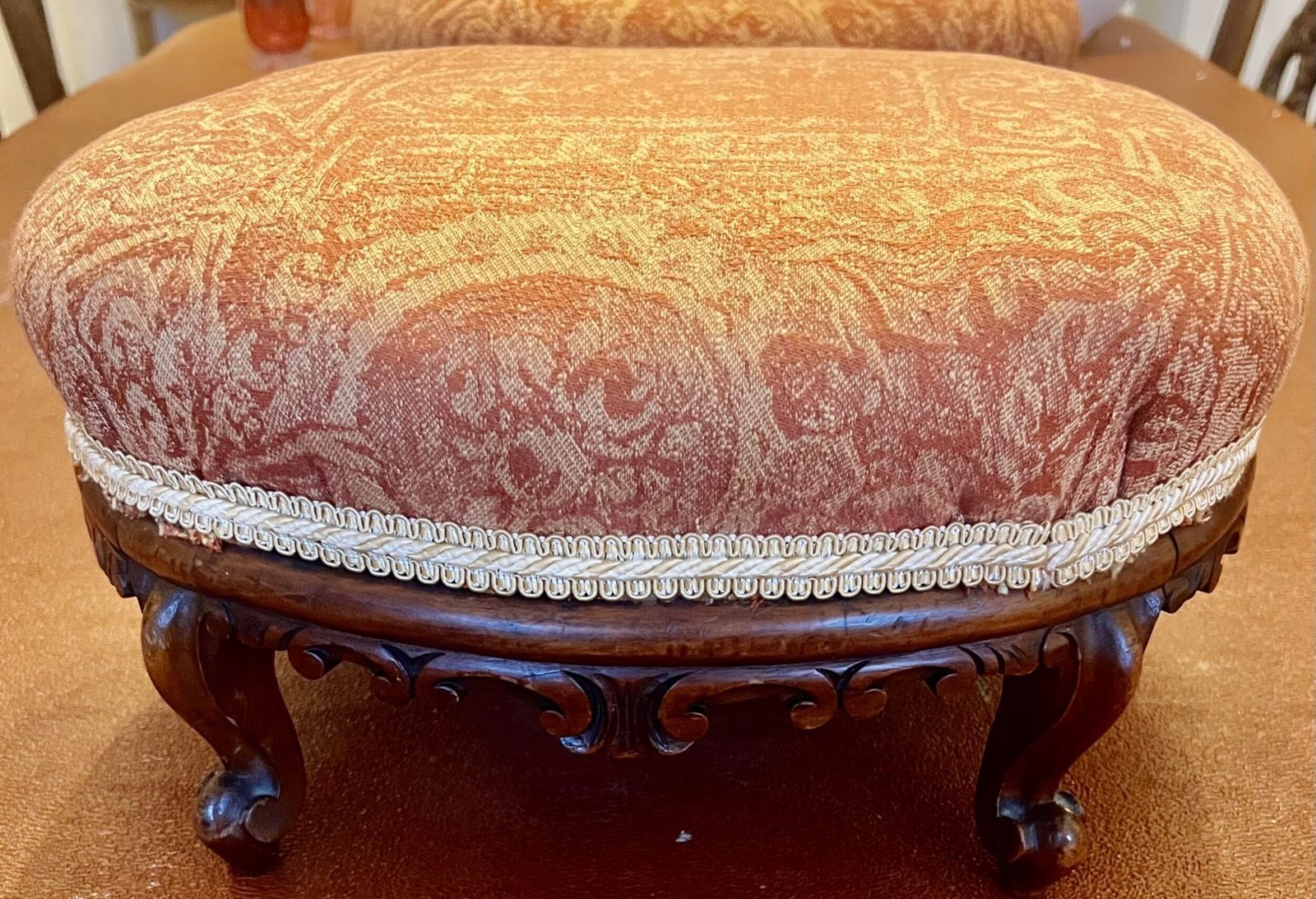 Pair Of Victorian Foot Stools photo vintage