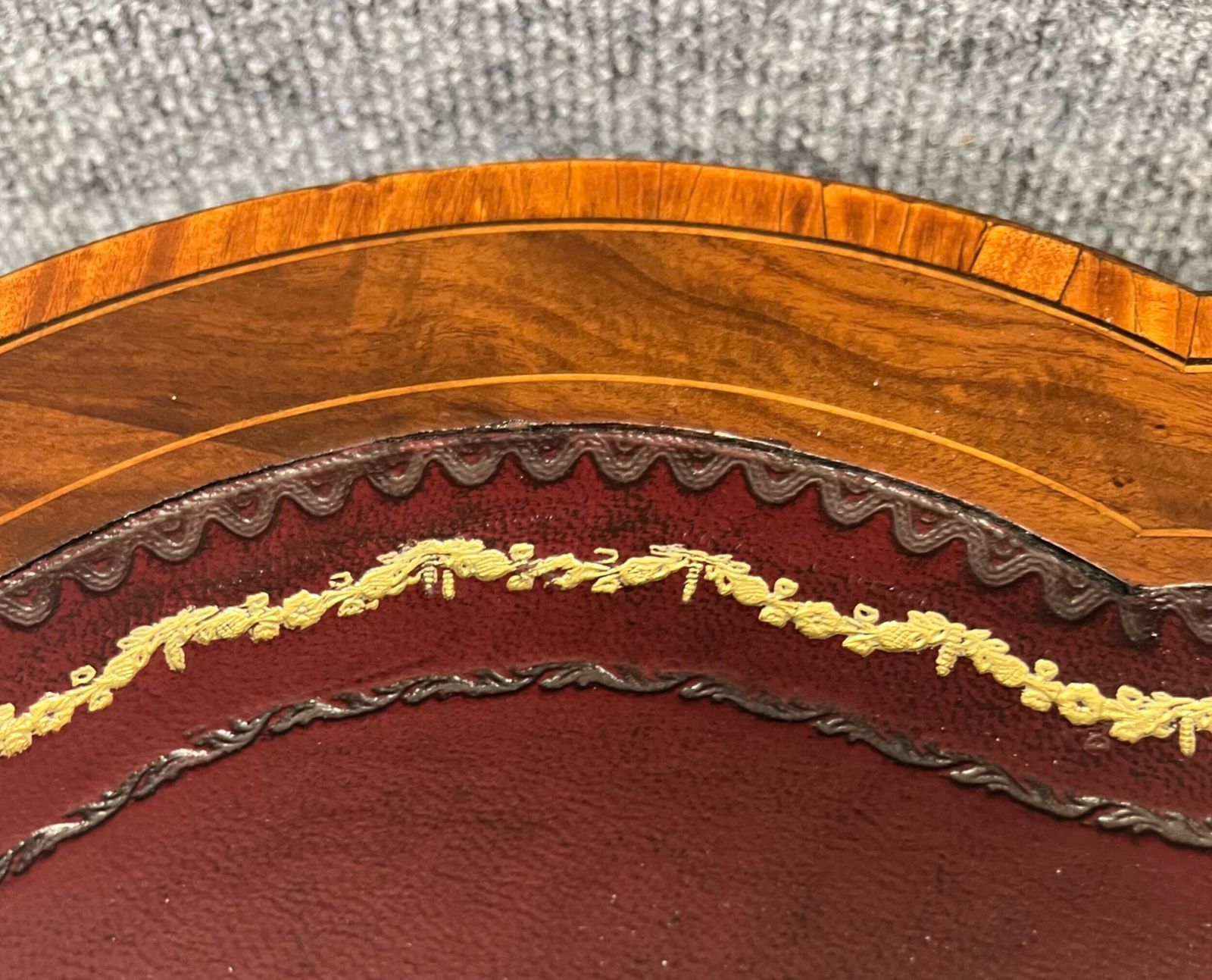 Edwardian Inlaid Kidney Shaped Writing Table photo furniture