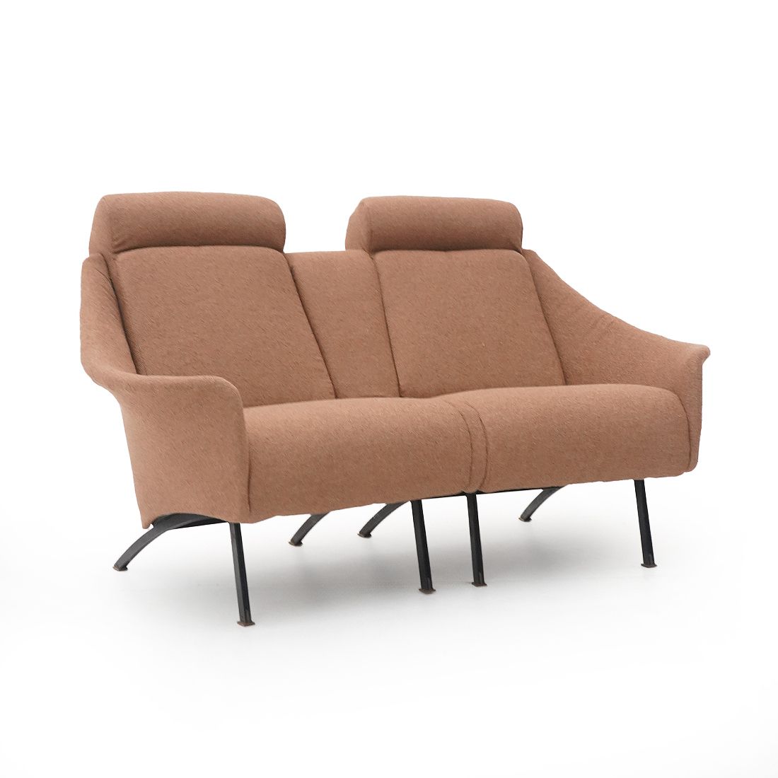 2 Seater Sofa In Hazelnut Bouclé, 1950s