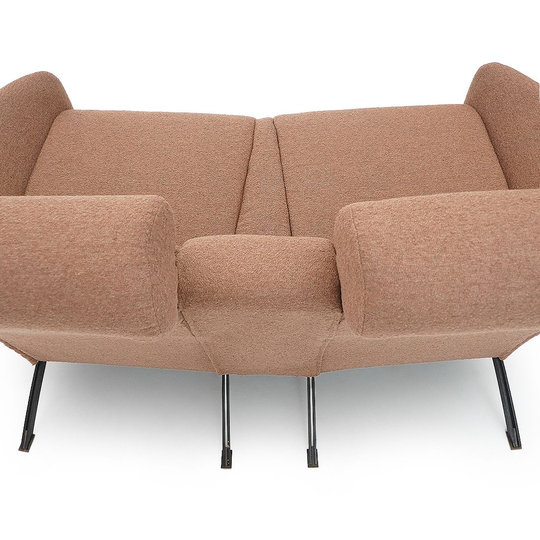 photo vinterior 2 Seater Sofa In Hazelnut Bouclé, 1950s