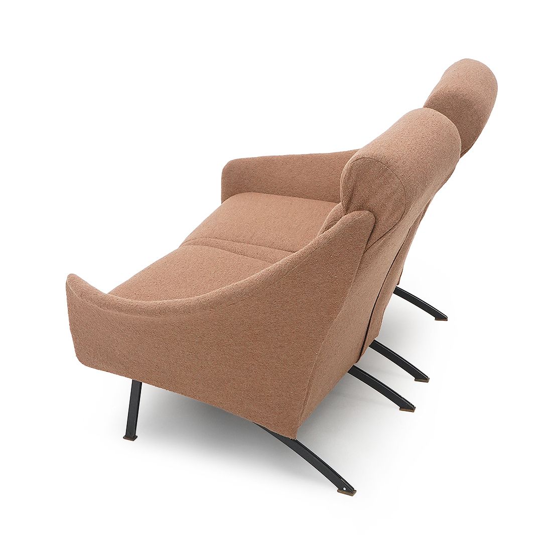 3750.0 2 Seater Sofa In Hazelnut Bouclé, 1950s photo