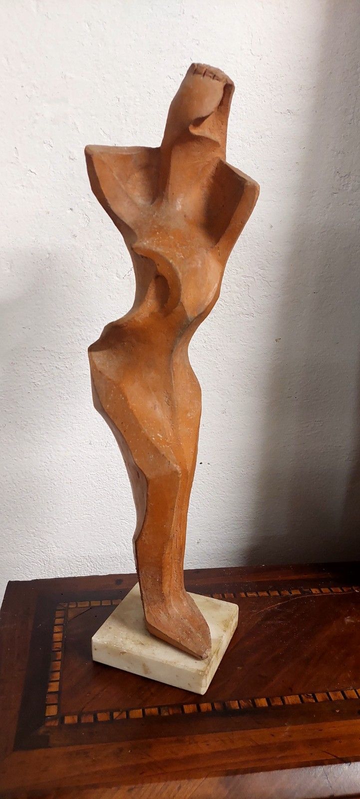 Female Figure Sculpture "Alberto Sparapani" Terracotta Signed photo furniture