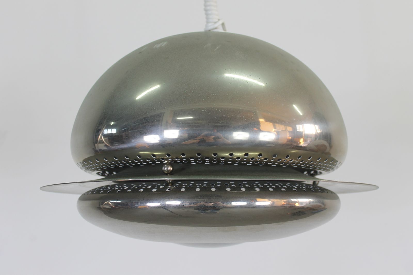 Tobia Scarpa Set Of Two Nictea Lamps In Nickel Plated Brass By Flos 1960s photo vinterior