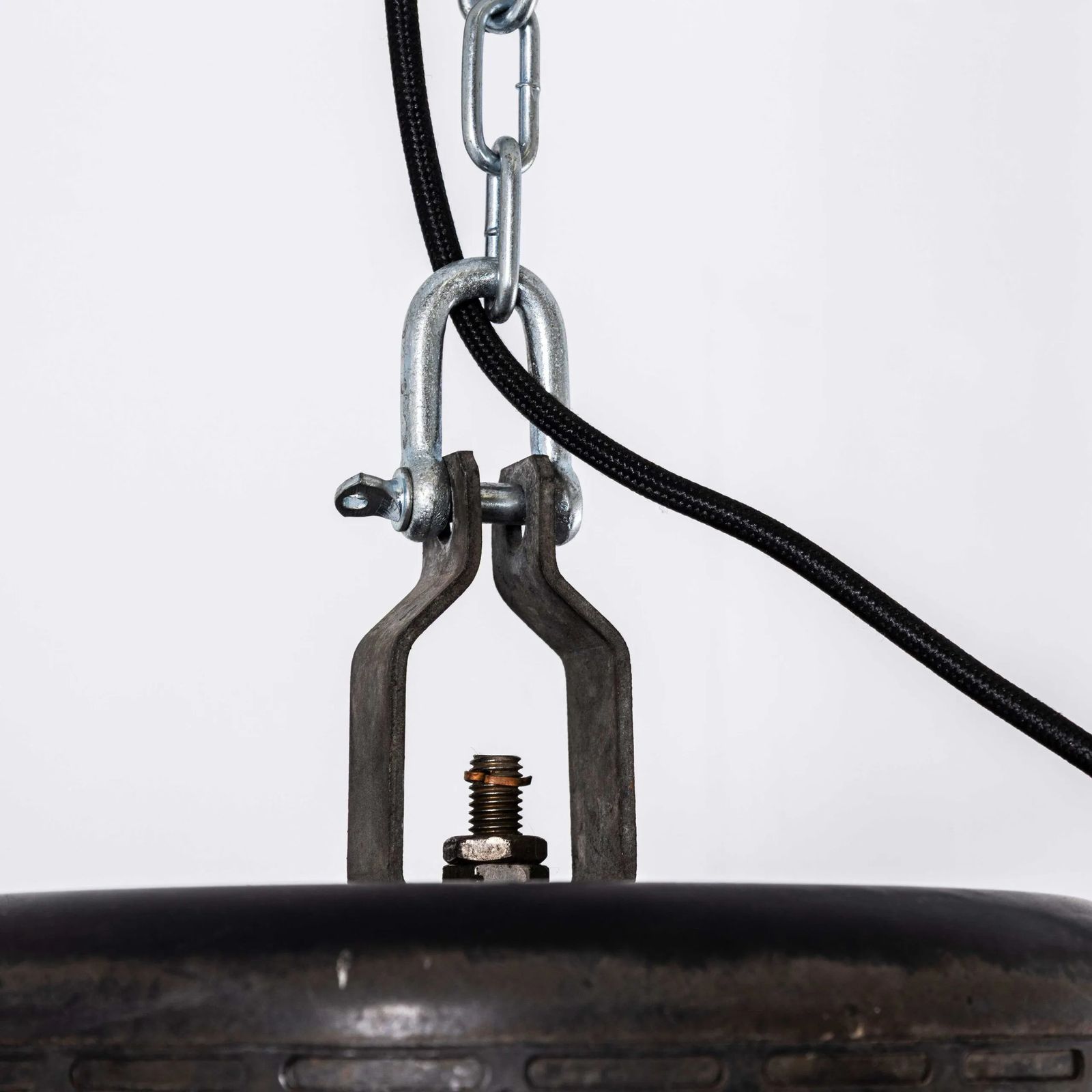1970’s Large Holophane Industrial Pendant Lamps With Grill Top photo buy