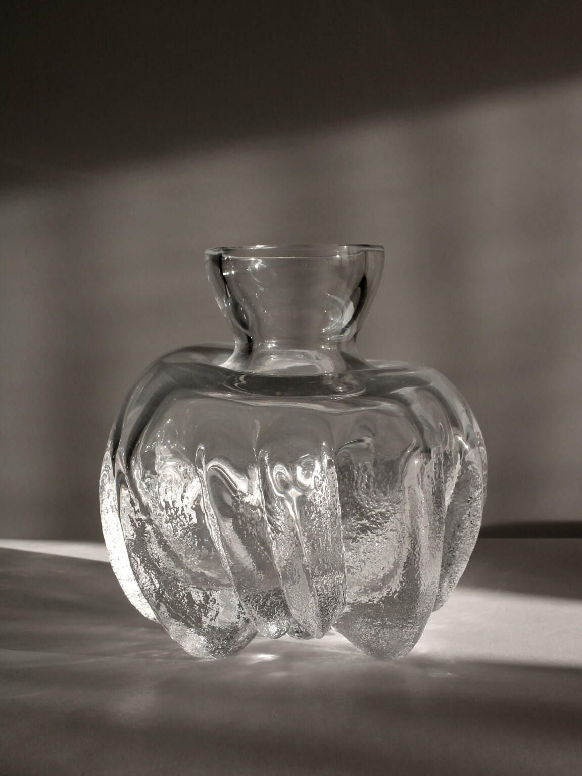 Lars Hellsten Full Lead Crystal Vase For Skruf Glasbruk, 1970s, Sweden photo furniture