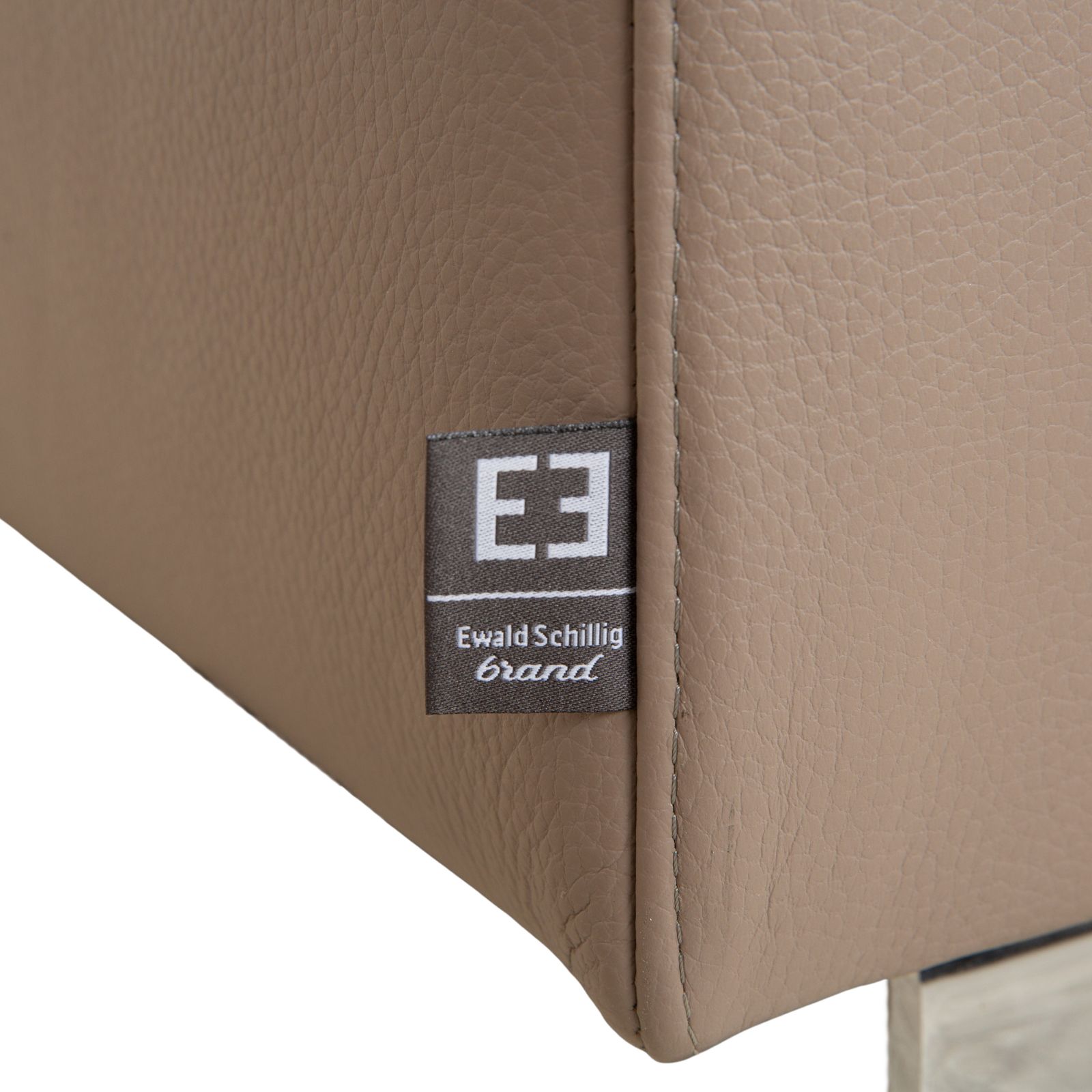 Canapé d'angle Ewald Schillig Dream Star en cuir marron taupe, fonction manuelle photo vintage