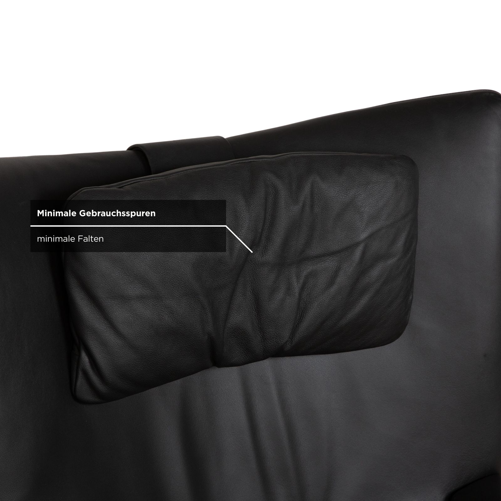 Mobilier Fauteuil Wk Wohnen Spot 698 en cuir noir, fonction manuelle photo