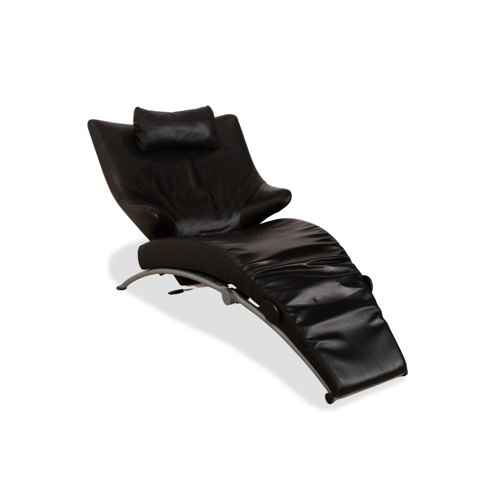 Wk Wohnen Solo 699 Leather Armchair Black Manual Function photo 1452.0