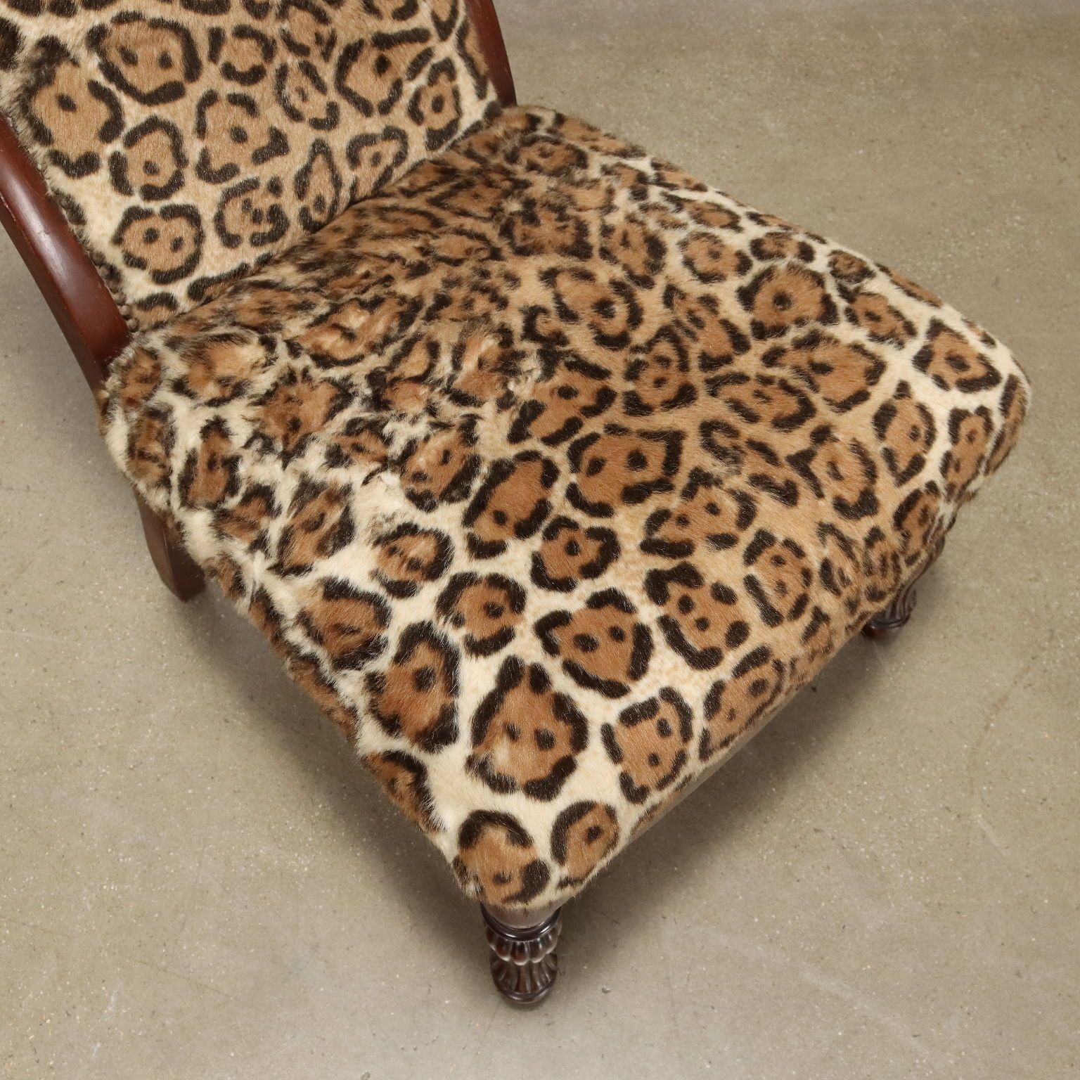 Pair Of Antique Chairs Animalier Fabric Late XIX Century photo vinterior