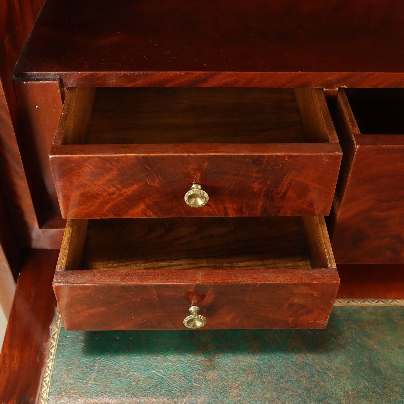 photo for sale Antique Sécrétaire Charles X Mahogany 4 Drawers Italy XIX Century