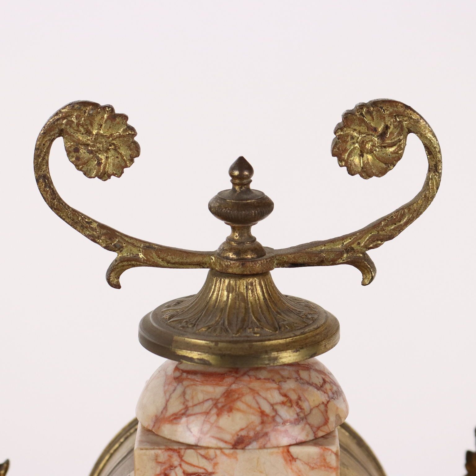 Antique Chimney Tryptique Bronze Marble France XX Century photo Home Decor