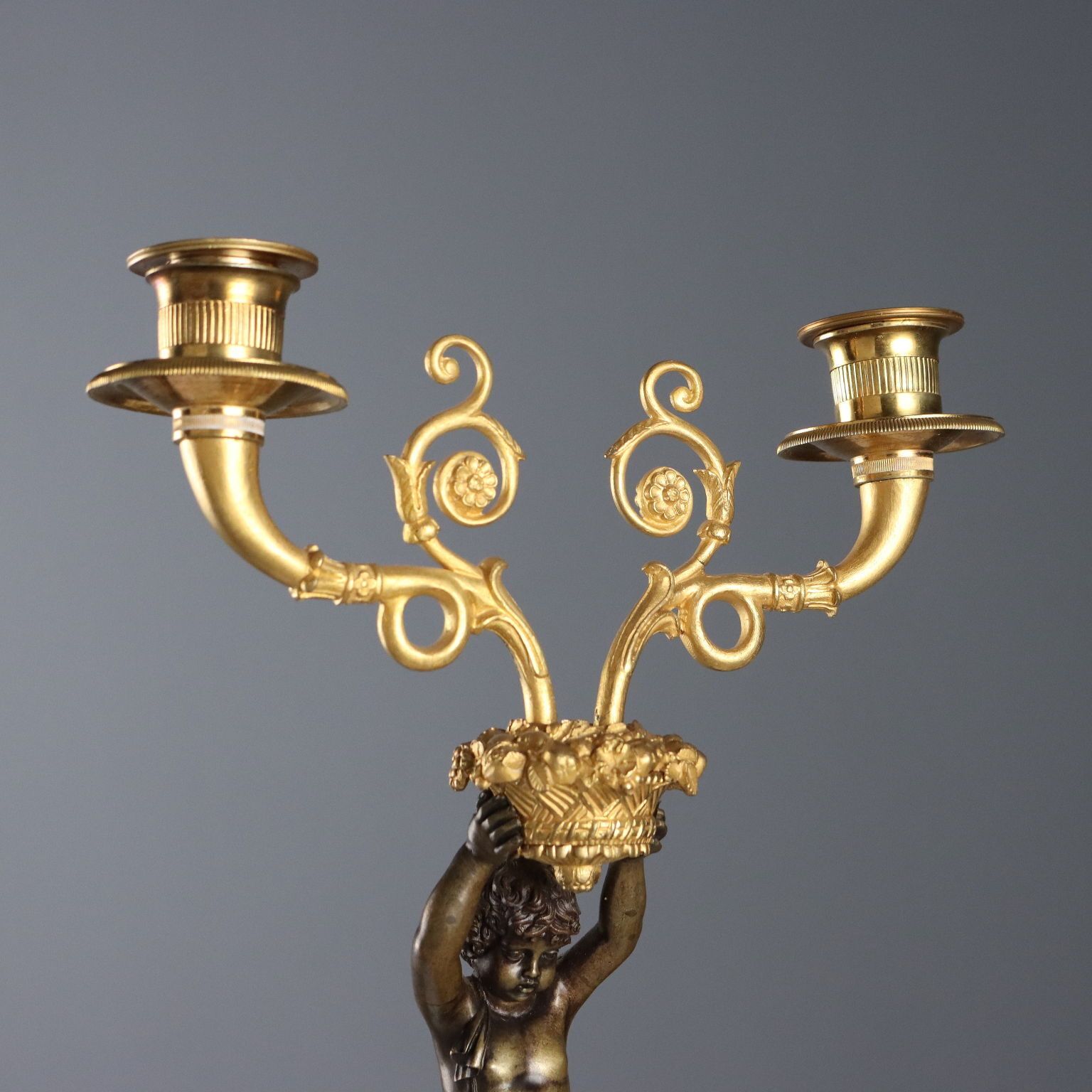 Antique Candelabra Napoleon III Style Bronze Italy XX Century photo Art