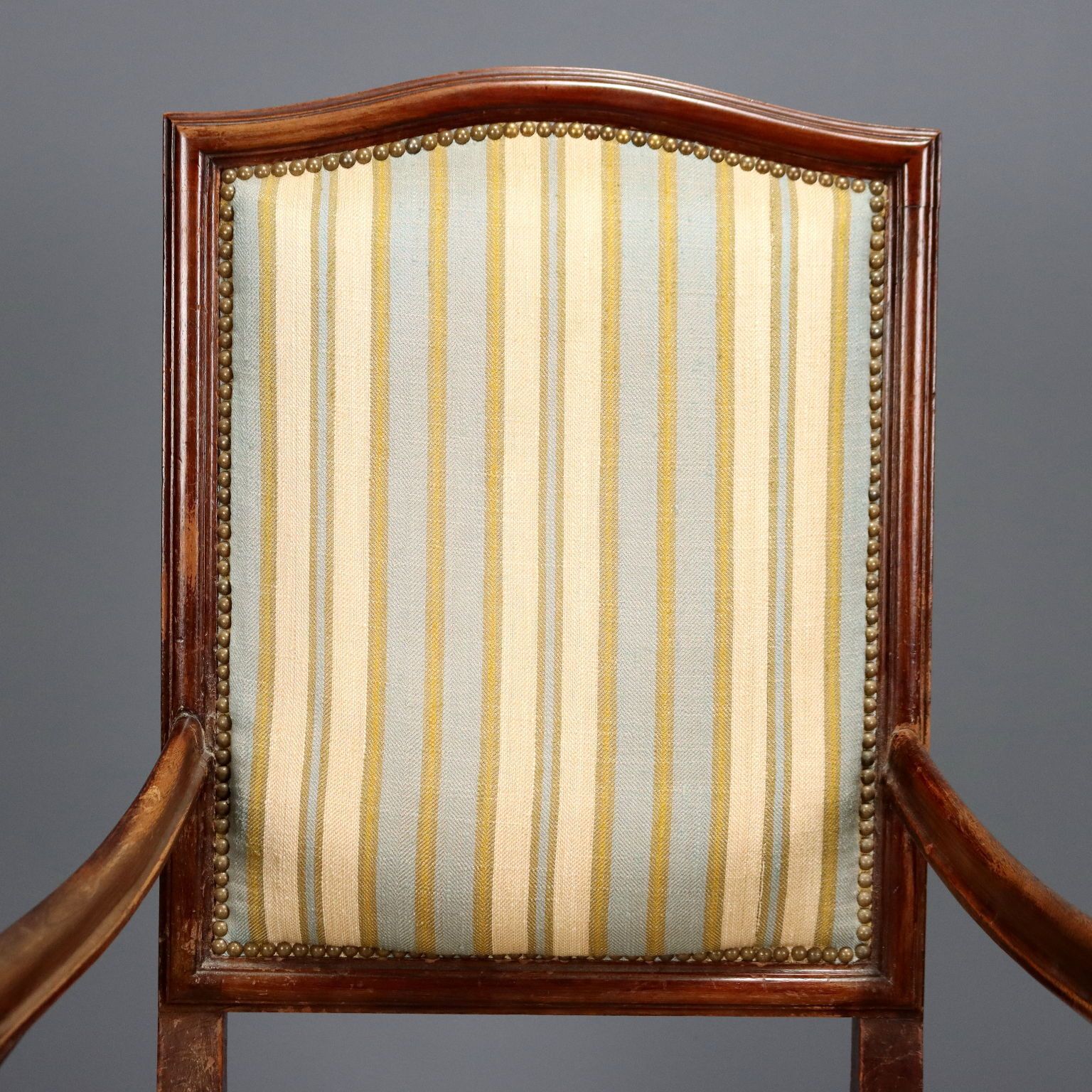 Armchair Baroque Style Walnut Padding XIX Century photo Furniture