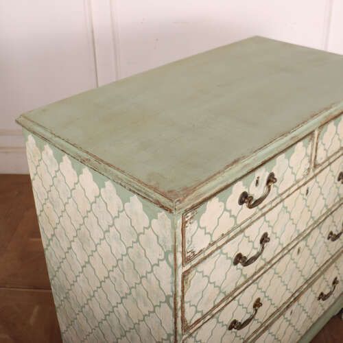 photo furniture English Painted Chest Of Drawers