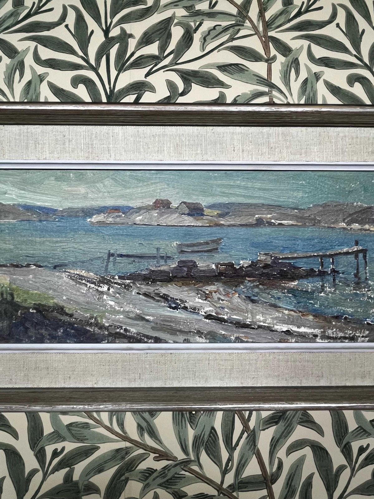 Harbor Scene,  1963,  Swedish Artist Lars Bergman, Oil Painting On Canvas Board photo 275.0