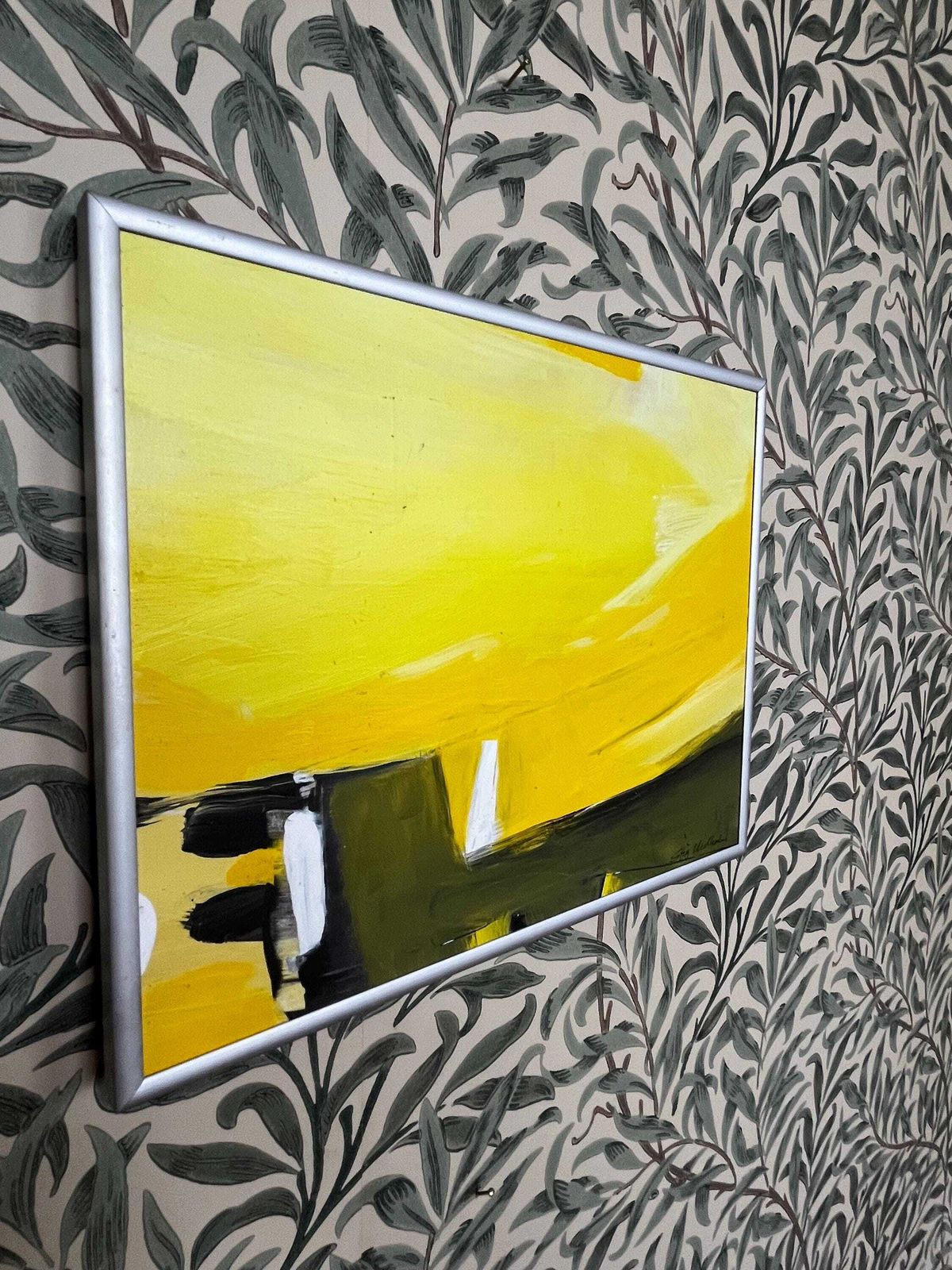 Abstract Landscape, 2004, Swedish Artist Stig Widholm, Oil Painting On Board photo Art