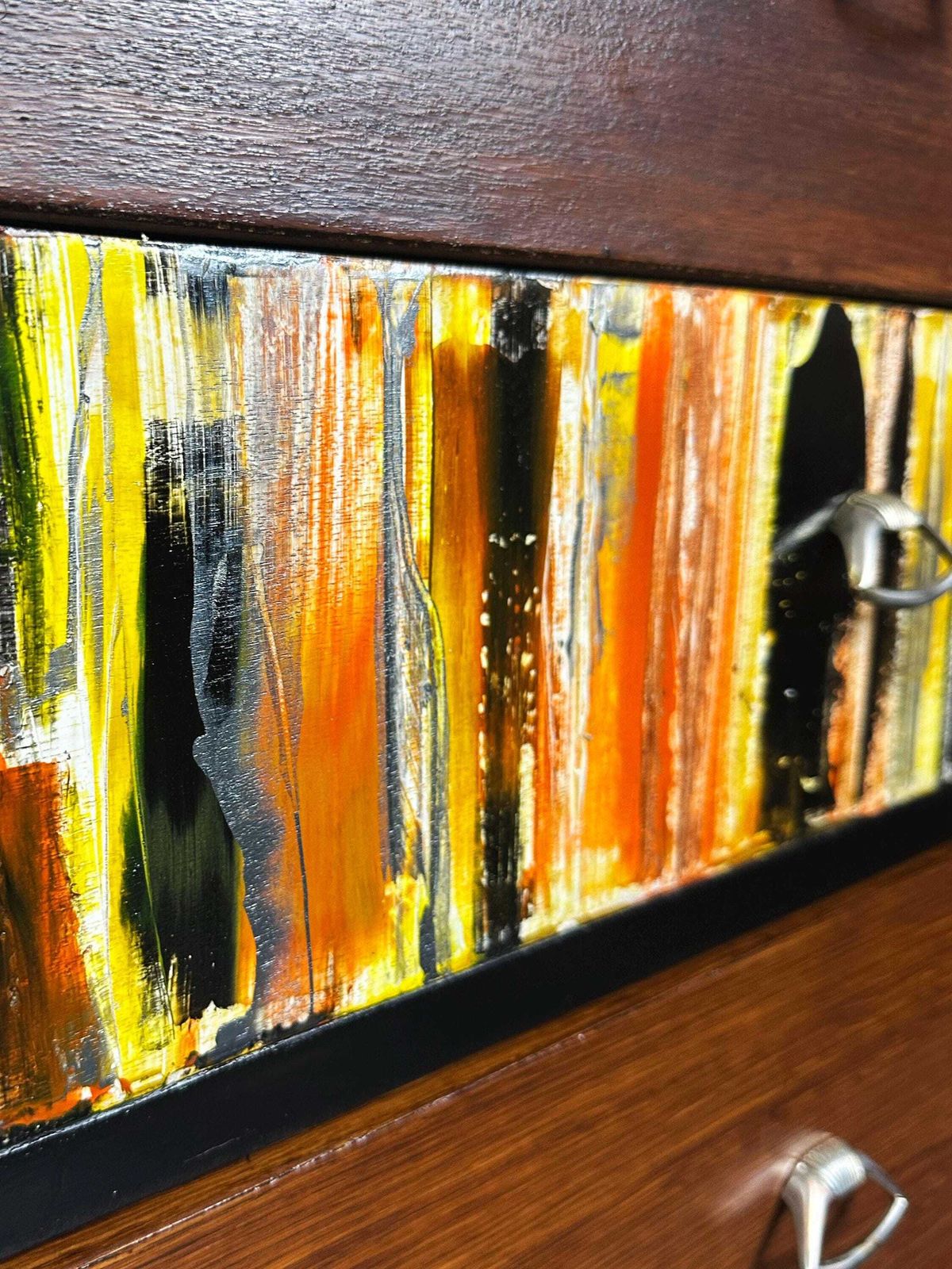 Mid Century 1950's Chest Of Drawers/Tallboy Fully Restored With Feature Acrylic Drawer Rare Find photo 695.0
