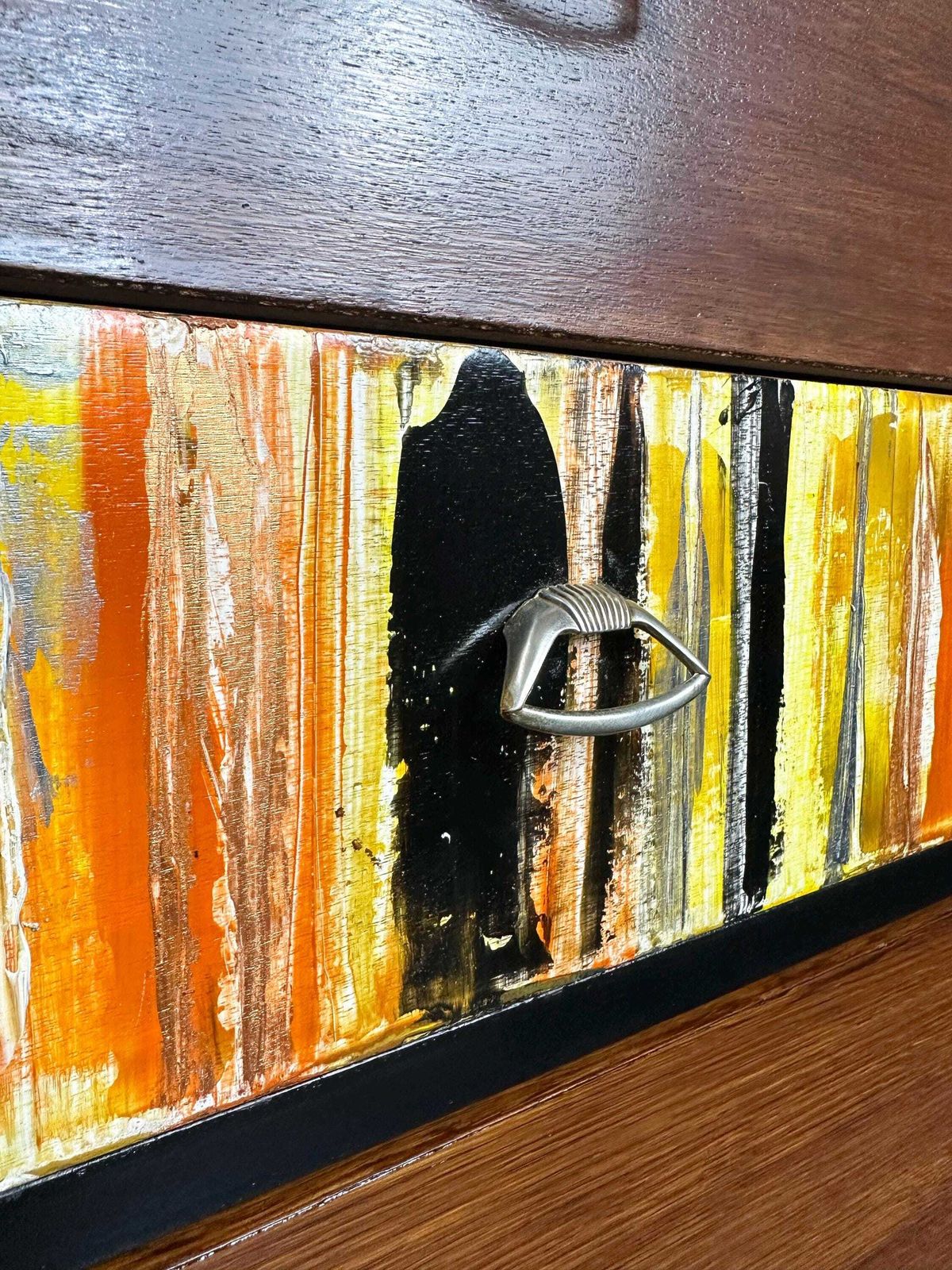 Mid Century 1950's Chest Of Drawers/Tallboy Fully Restored With Feature Acrylic Drawer Rare Find photo vinterior