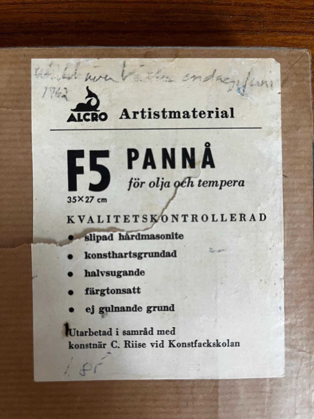 photo furniture Costal Landskape, 1962,  Unidentified Swedish Artist,  Oil On Board