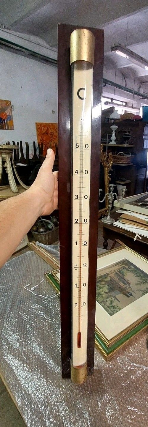 photo furniture Rare Large Marine Thermometer 70s Melchior Marseille 96 Cm