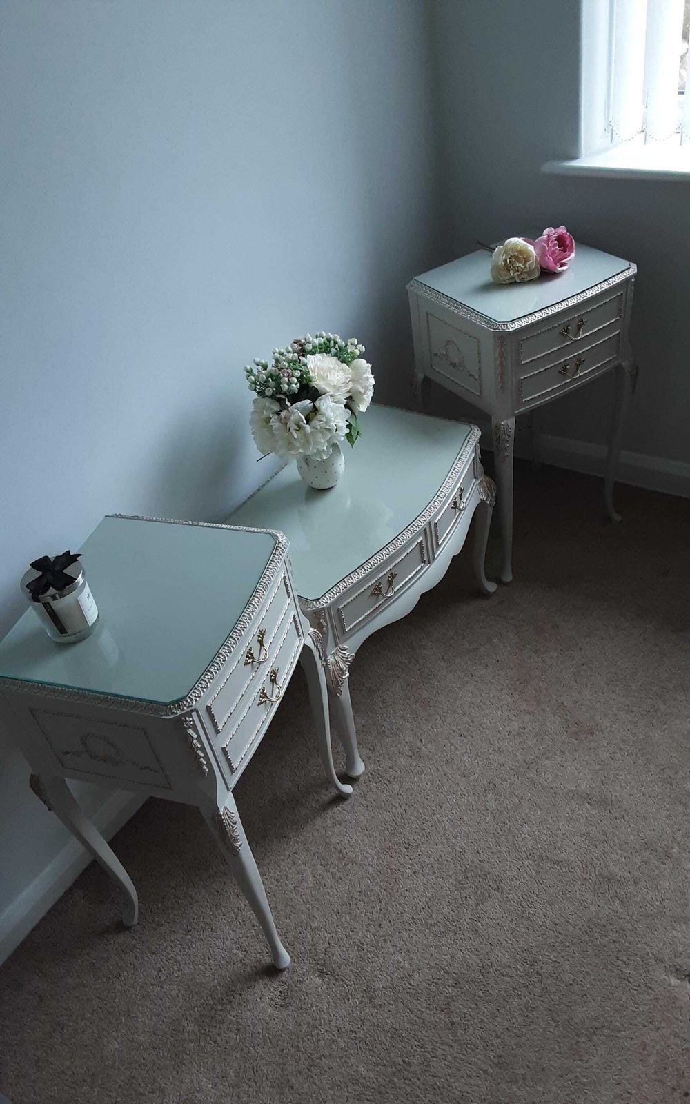 Olympus Louis Style Antoinette Bedside Cabinets. photo vinterior