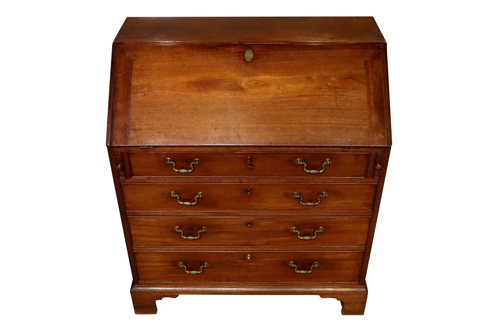 A George III Mahogany Bureau, 1700s photo 1030.0