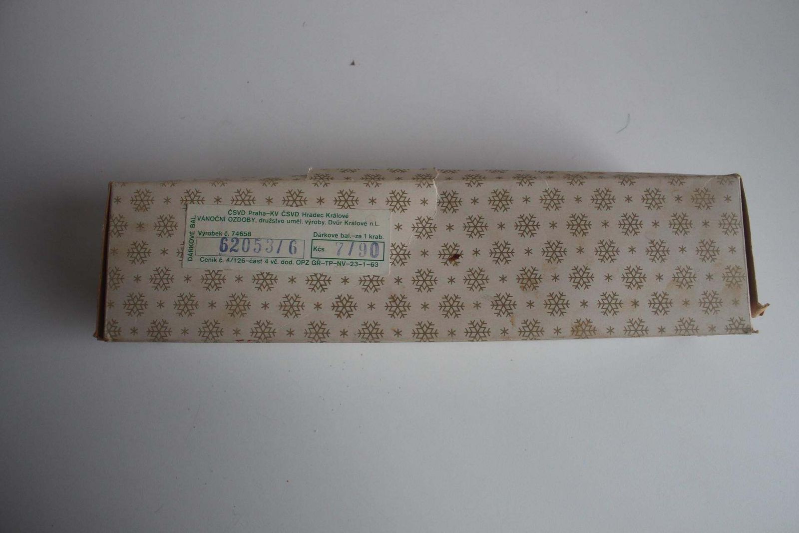 photo furniture Antique Glass Christmas Ornament, Czechoslovakia, 1950s.