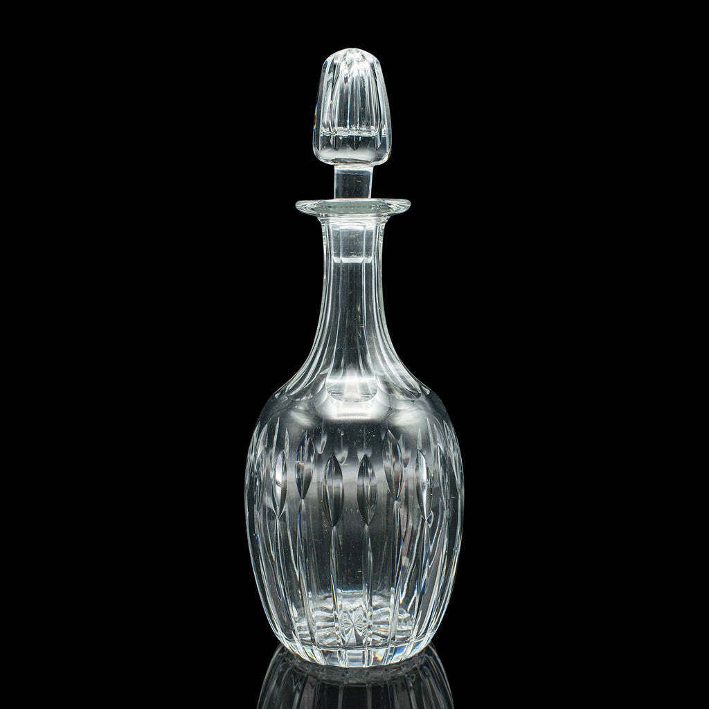 Vintage Port Decanter, English, Cut Glass, Liqueur, Spirit Vessel, Circa 1950 photo vinterior